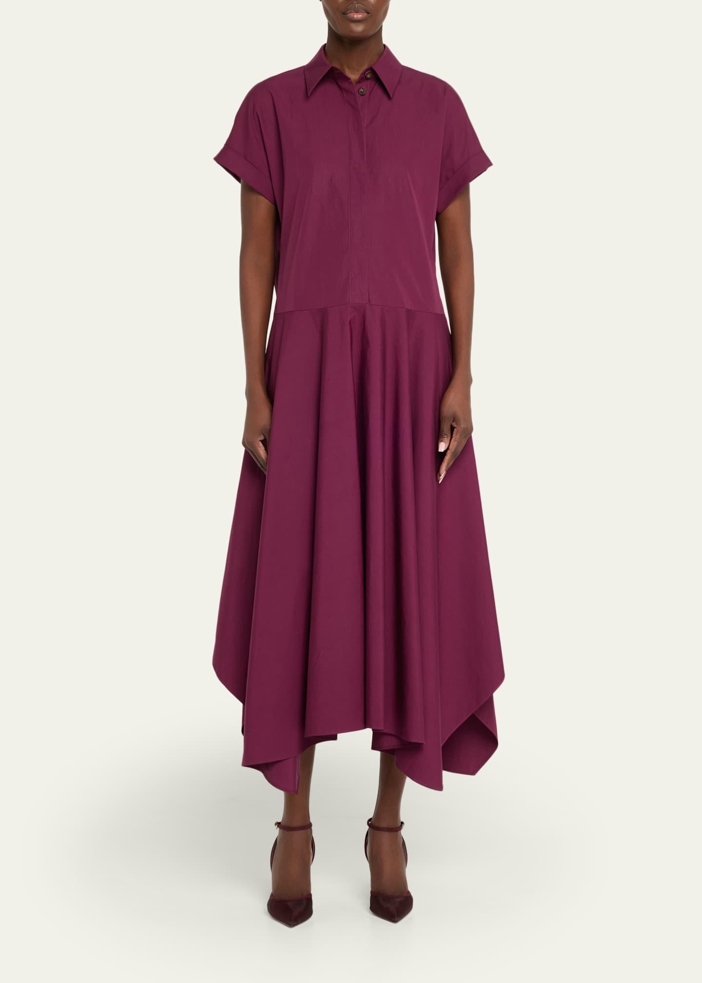 Gianvito Rossi Suede Organza Ankle-Strap Pumps Image 3 of 6