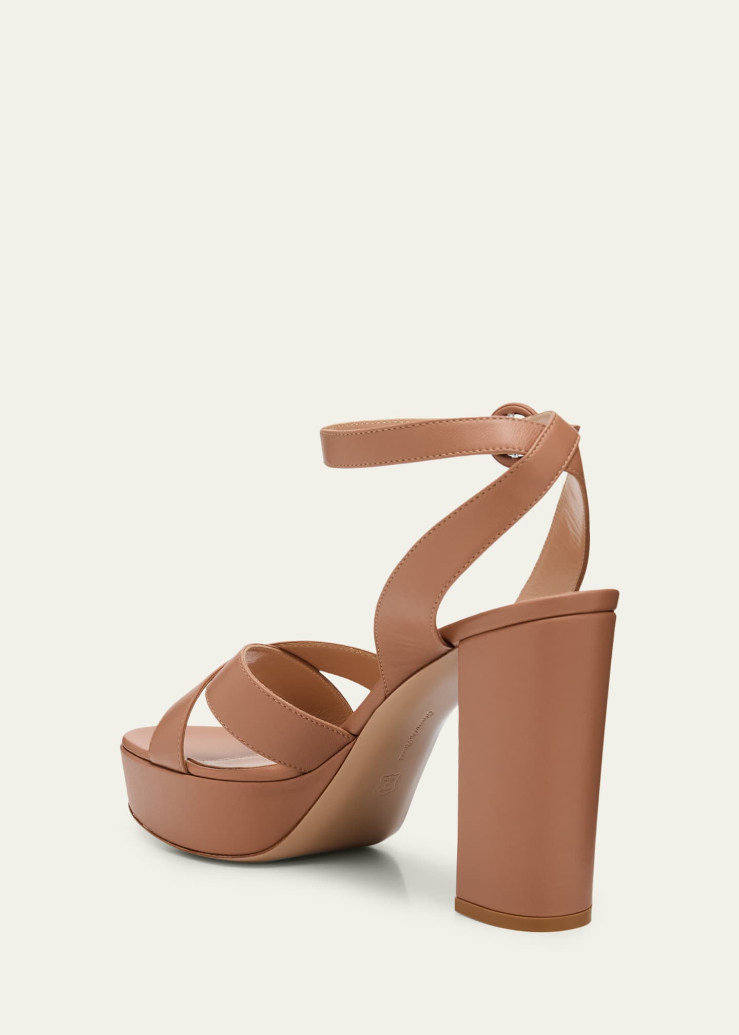 Gianvito Rossi Crisscross Ankle-Strap Platform Sandals - Bergdorf