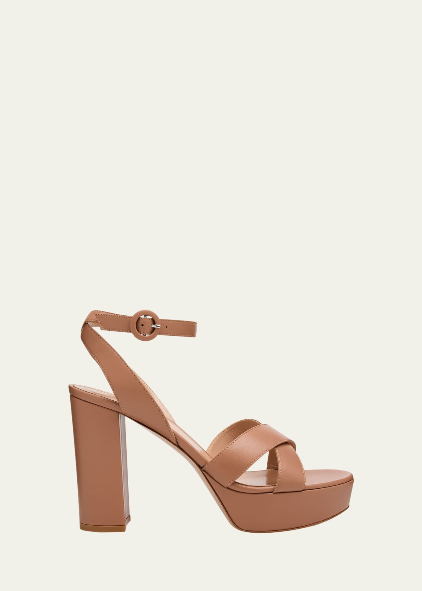 Gianvito Rossi Crisscross Ankle-Strap Platform Sandals - Bergdorf