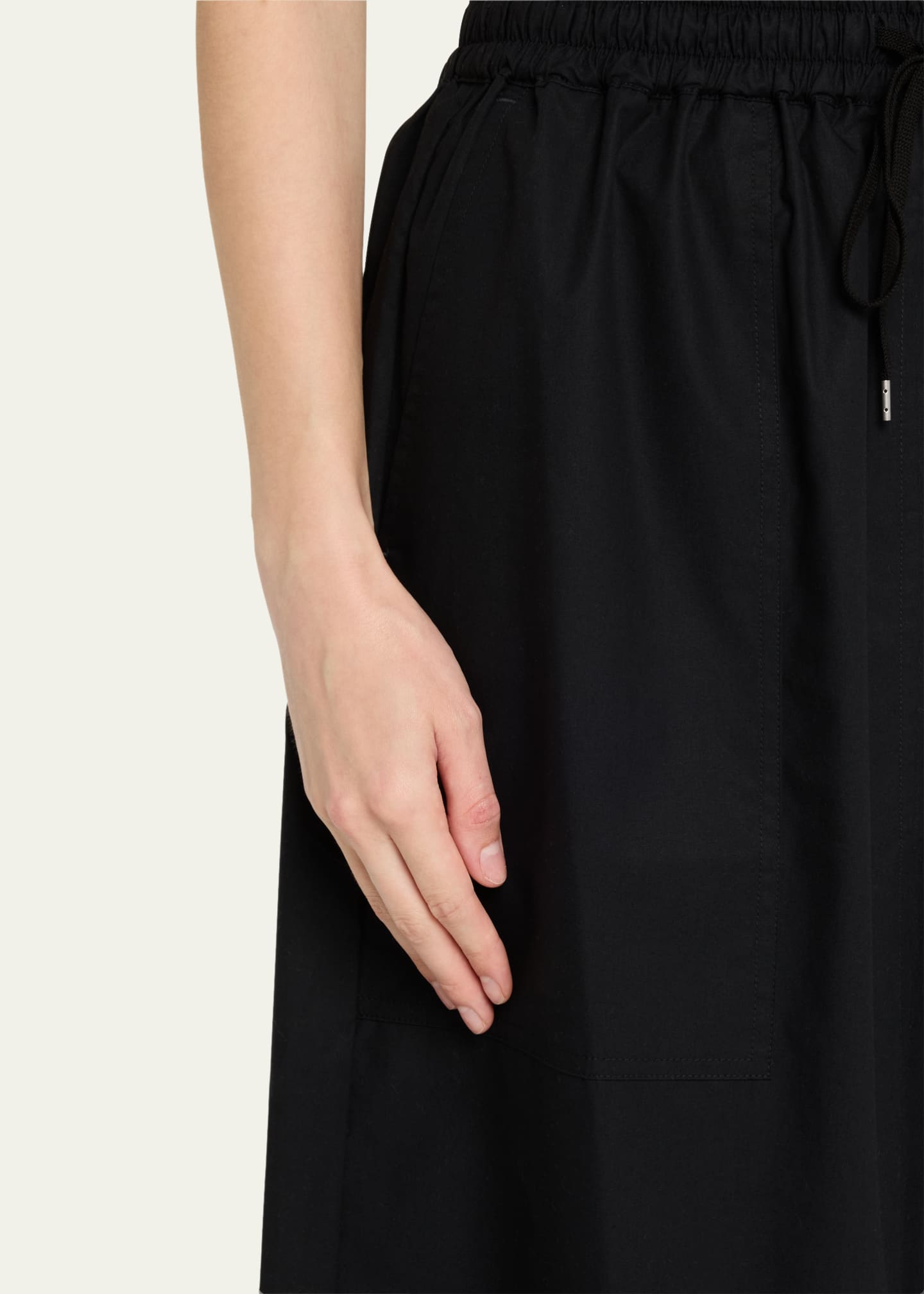 Studio Nicholson Oates Drawstring Midi Skirt with Pockets Image 5 of 5