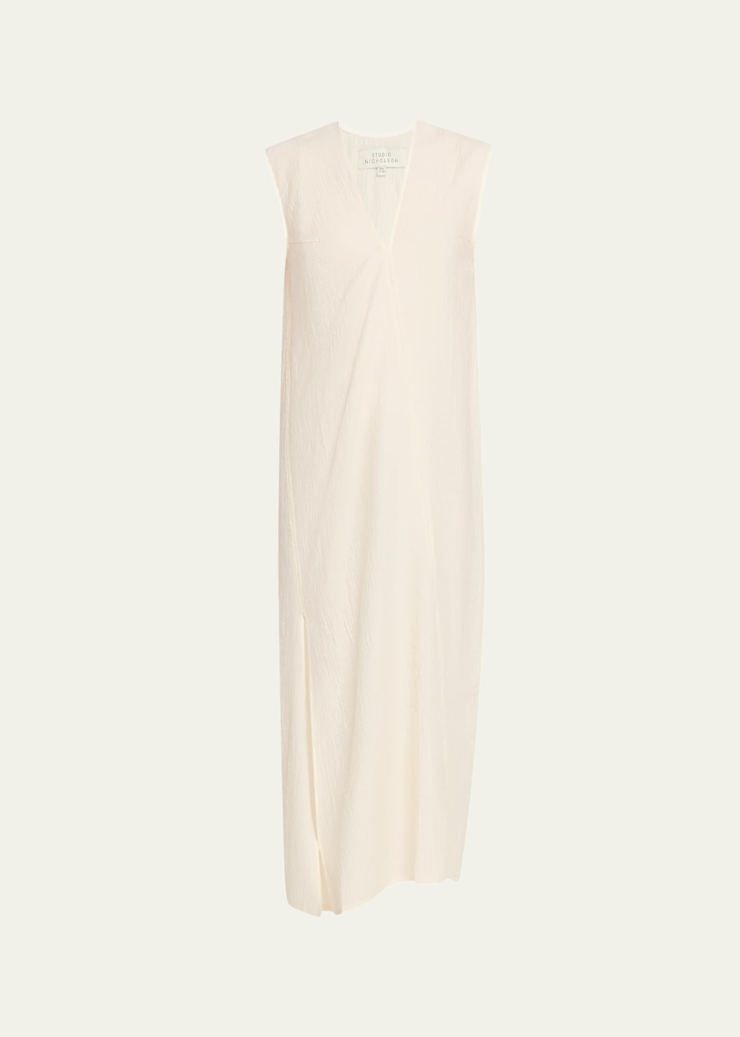 Studio Nicholson Lise Sleeveless Asymmetric Midi Dress Image 1 of 5