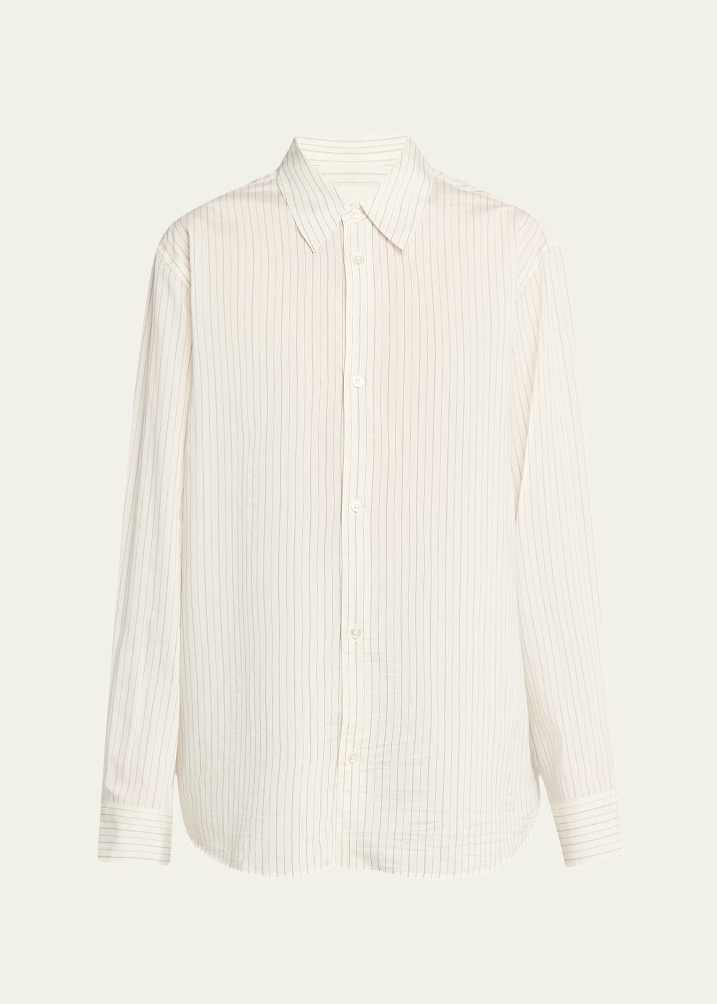 Studio Nicholson Pinstripe Boxy Shirt Image 1 of 5