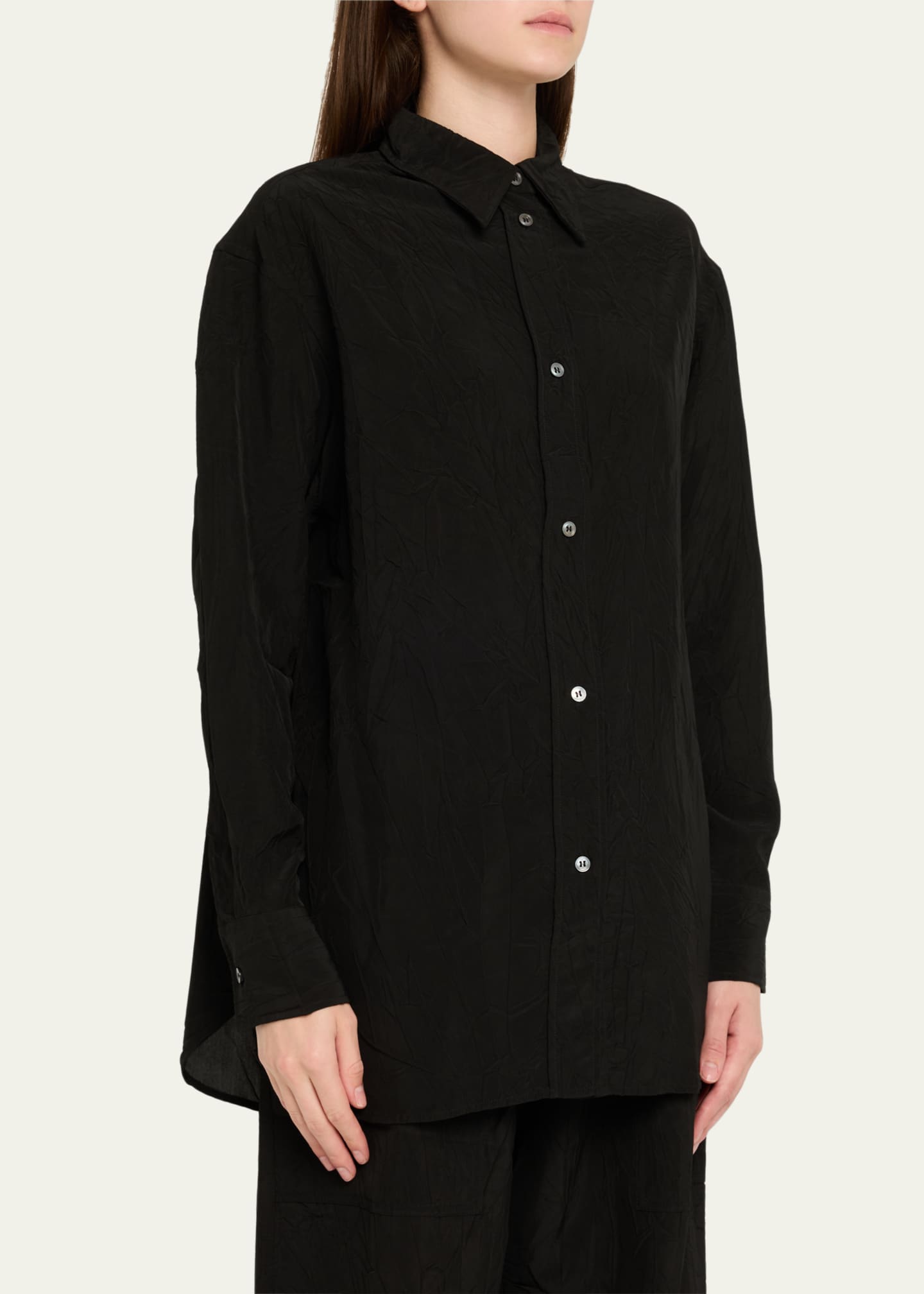 Tシャツ・カットソー STUDIO NICHOLSON BUTTON DOWN SHIRT Studio Nicholson Oversized Long-Sleeve Shirt - Bergdorf Goodman