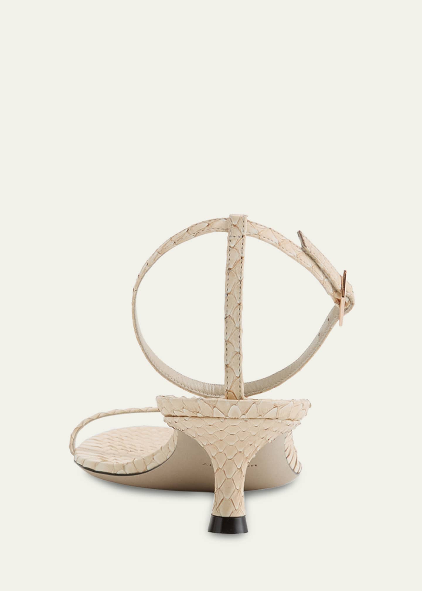Christen Python Ankle-Strap Sandals Image 2 of 3
