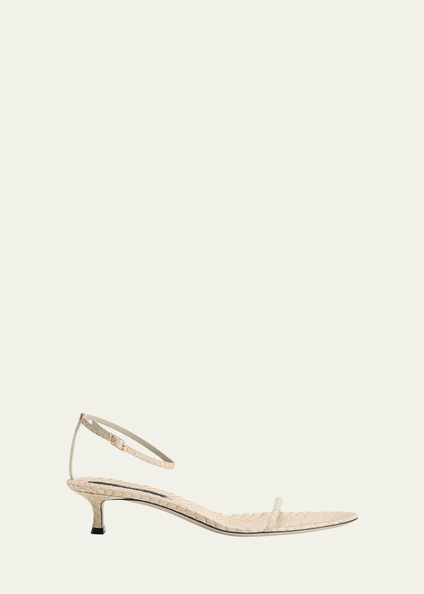 Christen Python Ankle-Strap Sandals Image 1 of 3
