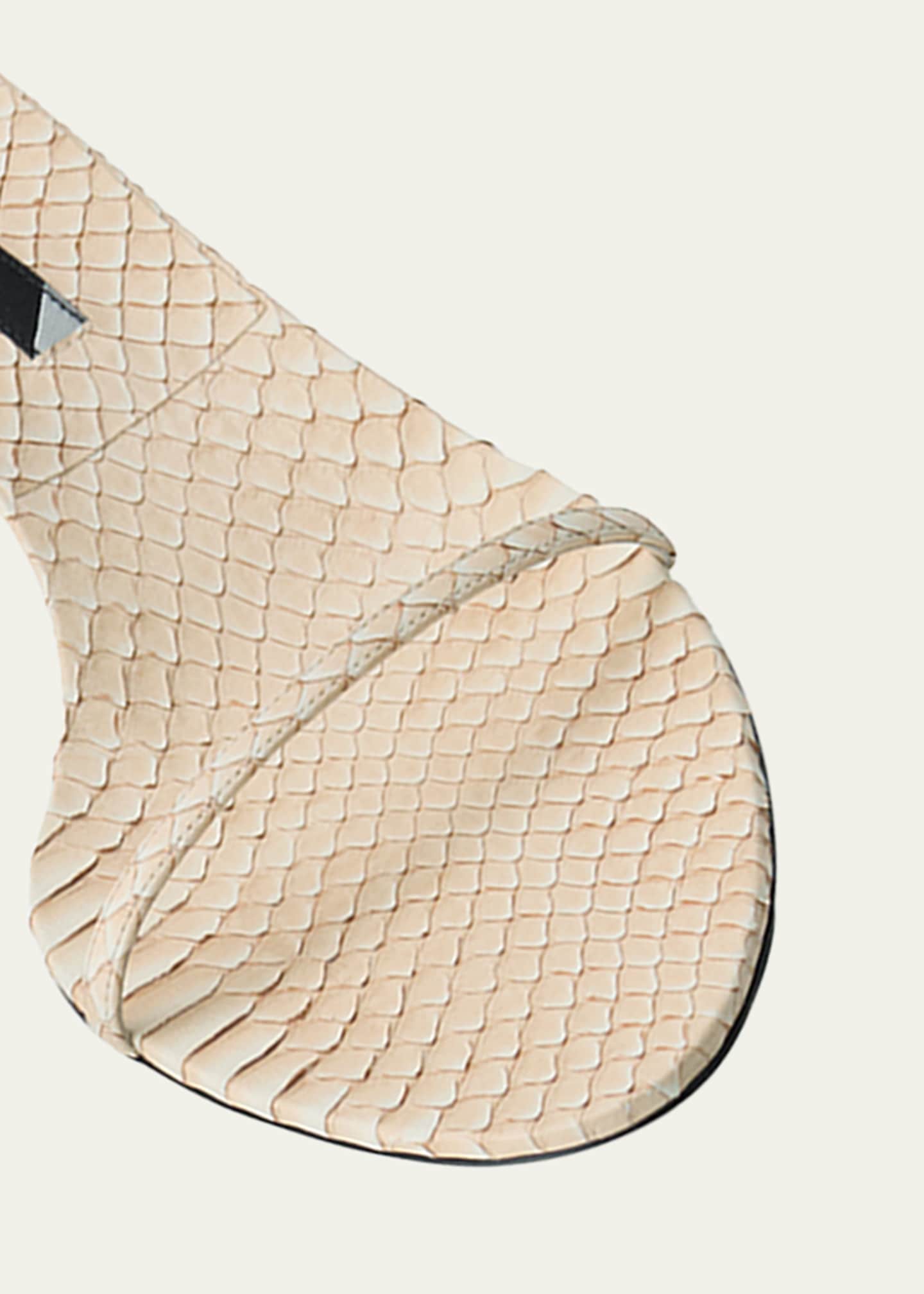 Christen Python Ankle-Strap Sandals Image 3 of 3