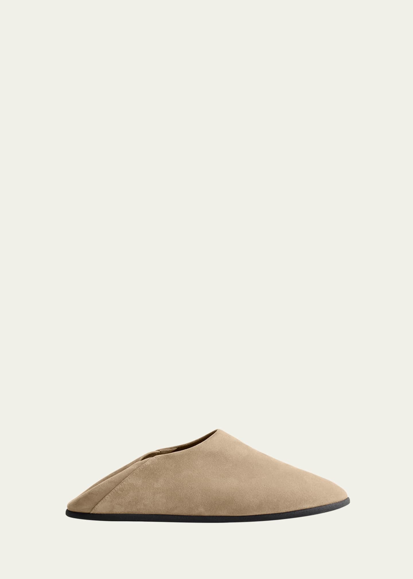 Christen Big Bootie Suede Slipper Mules Image 1 of 3