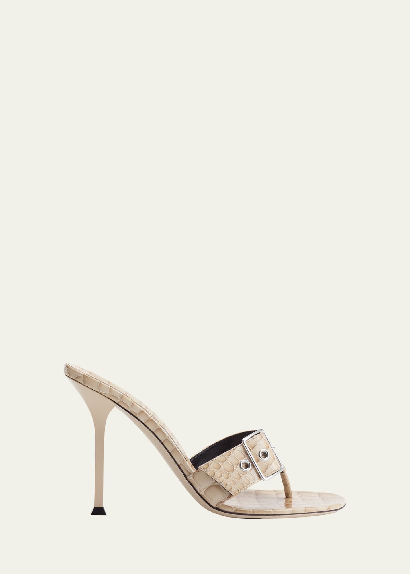 Christen Helix Croco Buckle Thong Sandals Image 1 of 3