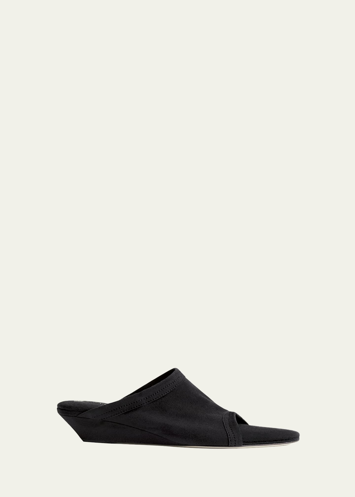 Christen Stretch Cotton Wedge Slide Sandals Image 1 of 2