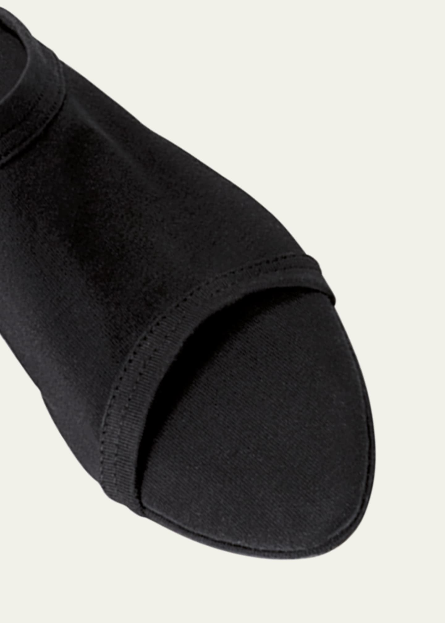 Christen Stretch Cotton Wedge Slide Sandals Image 2 of 2