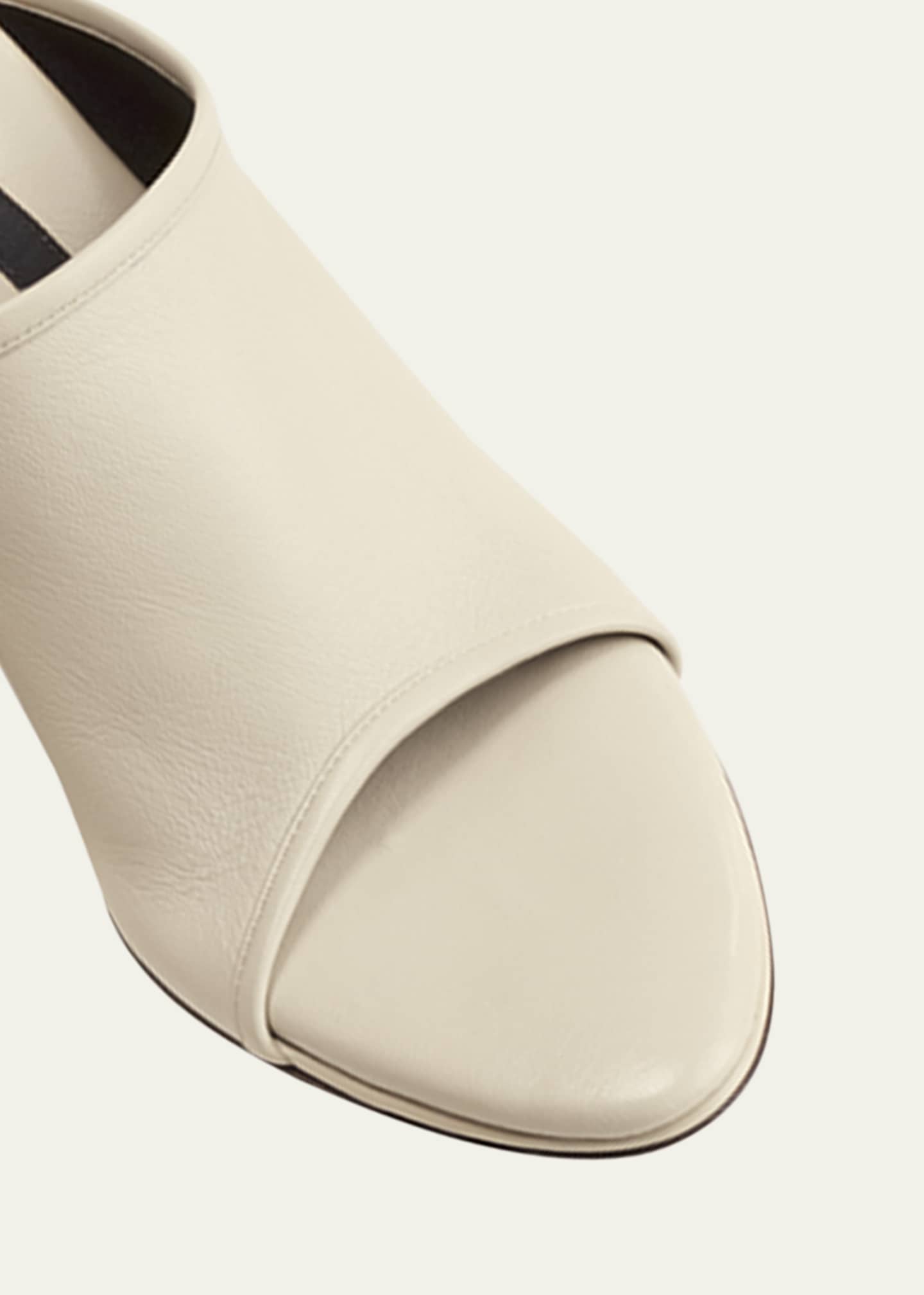 Christen Stretch Leather Wedge Slide Sandals Image 2 of 2