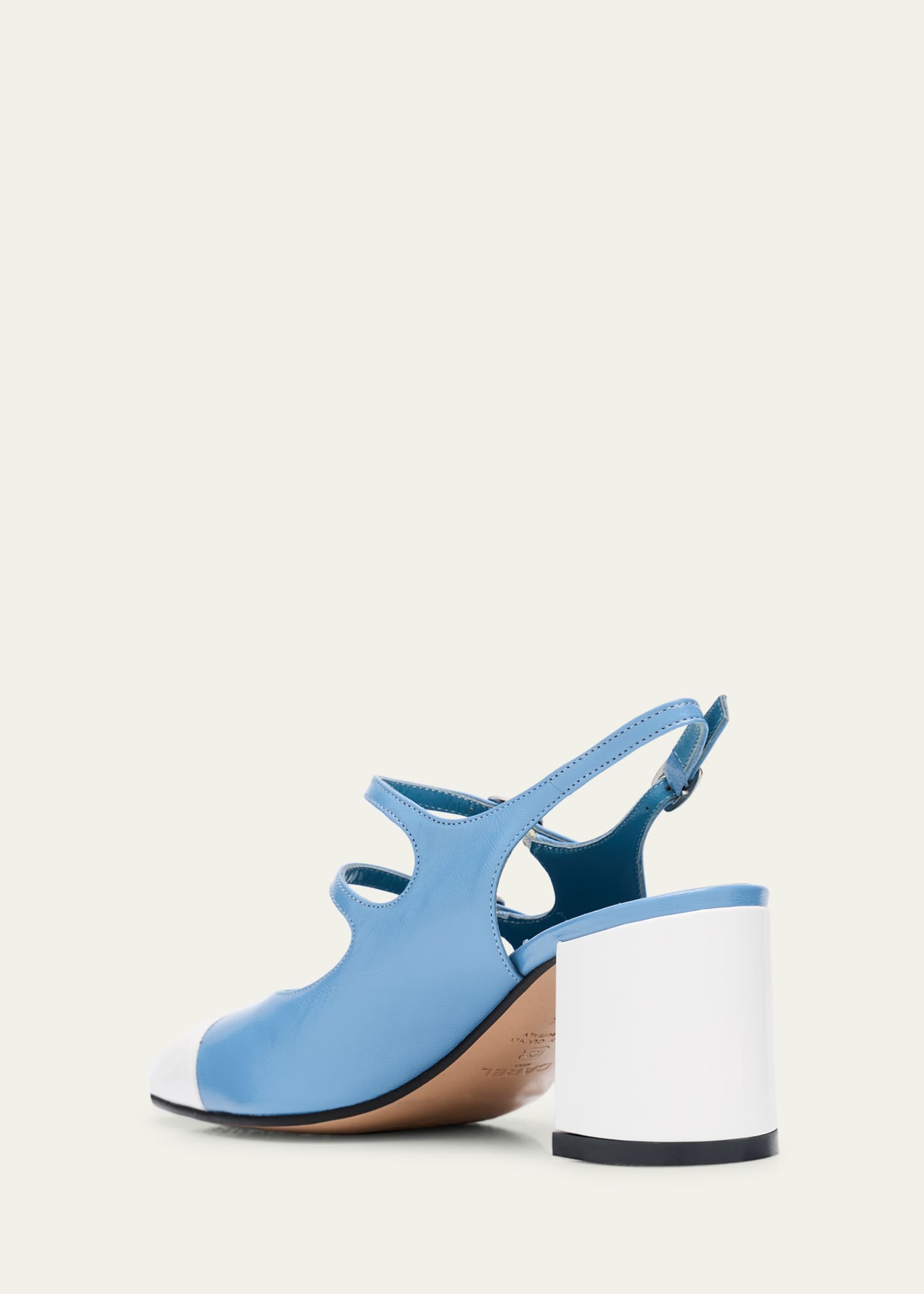 CAREL Papaya Metallic Four-Buckle Ballerina Flats Image 2 of 4