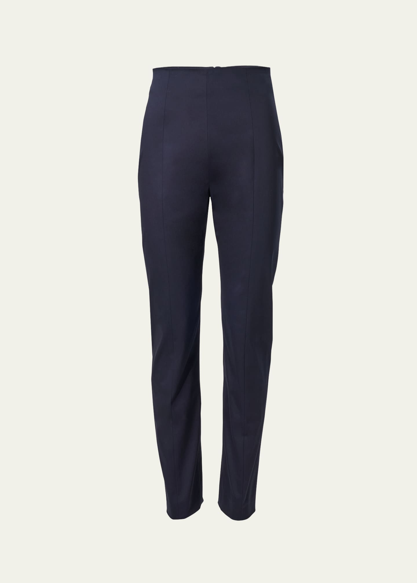 Carolina Herrera Mid-Rise Slim-Leg Ankle Pants Image 1 of 3