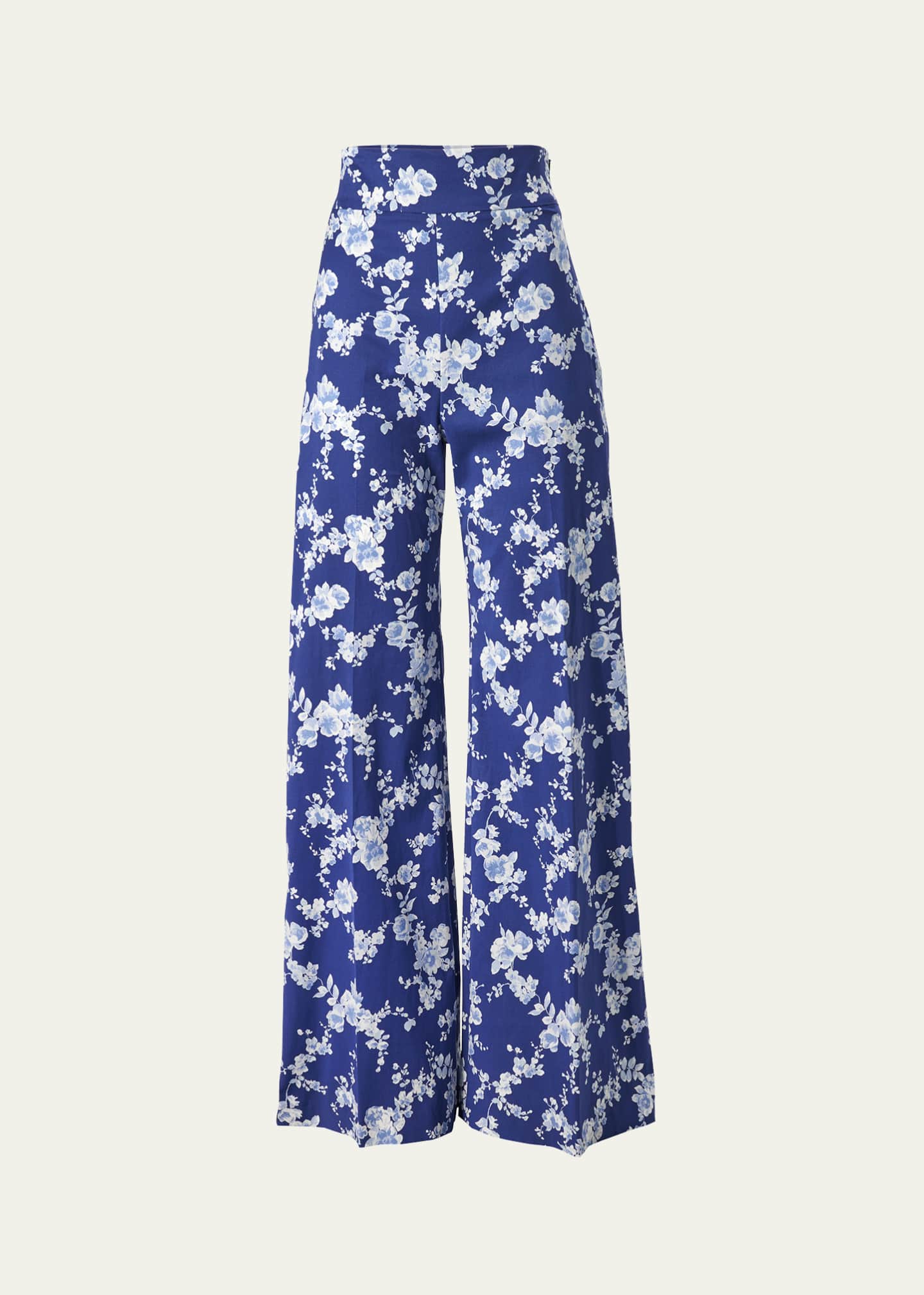 Carolina Herrera Floral Wide Leg Pants Image 1 of 3