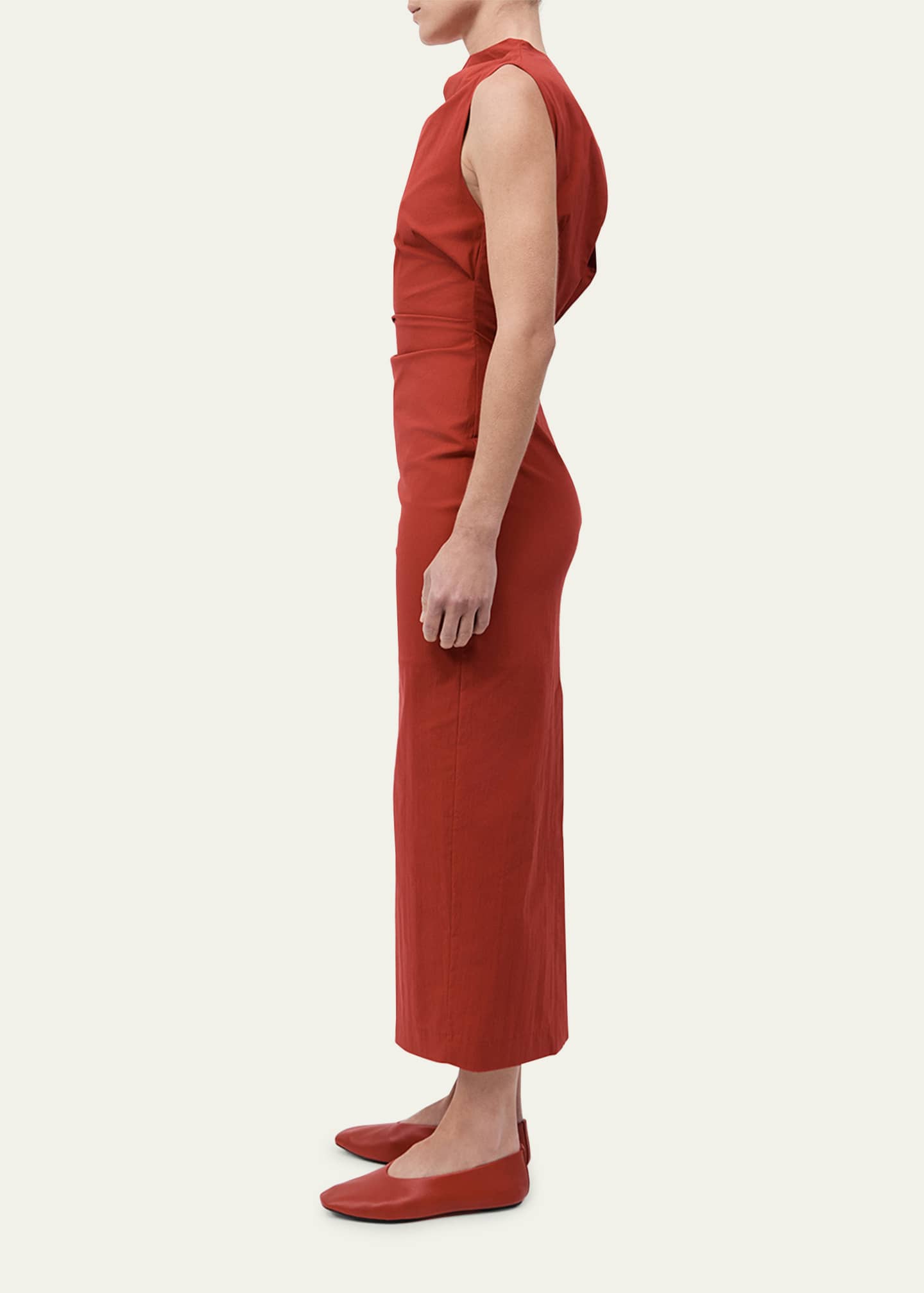 St. Agni Soft Sculptural Midi Dress Image 4 of 5