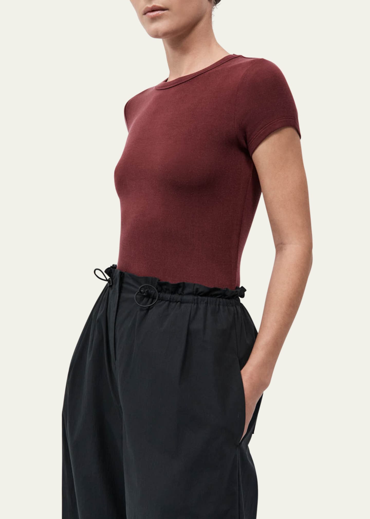 St. Agni Wide-Leg Paper Bag Pants Image 5 of 5
