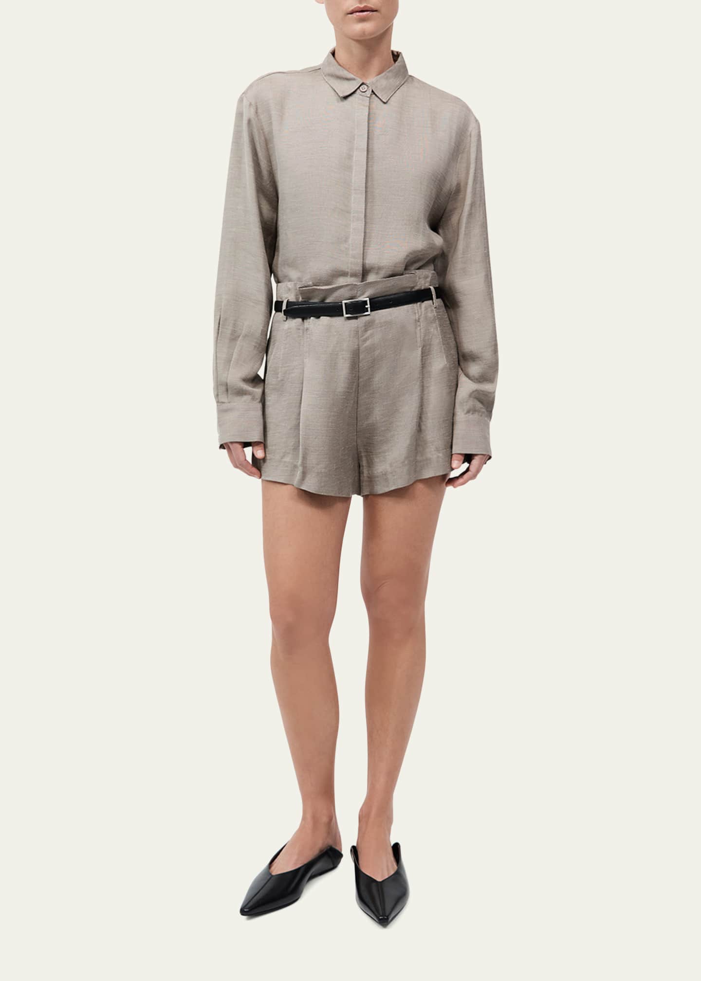 St. Agni Melange Classic Shirt Image 2 of 5