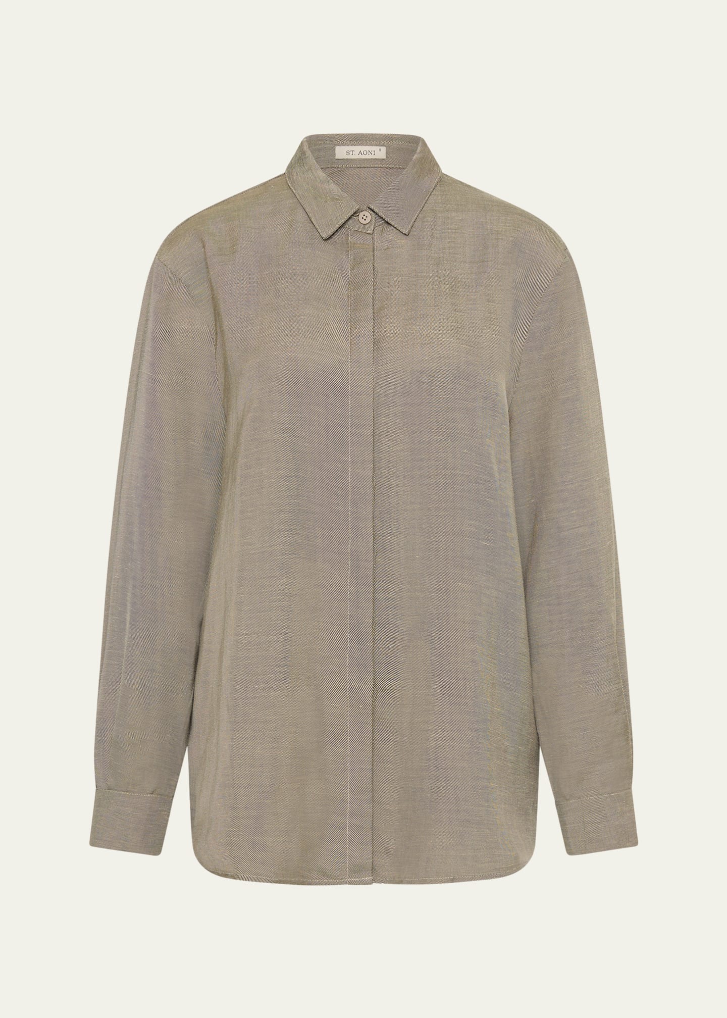 St. Agni Melange Classic Shirt Image 1 of 5