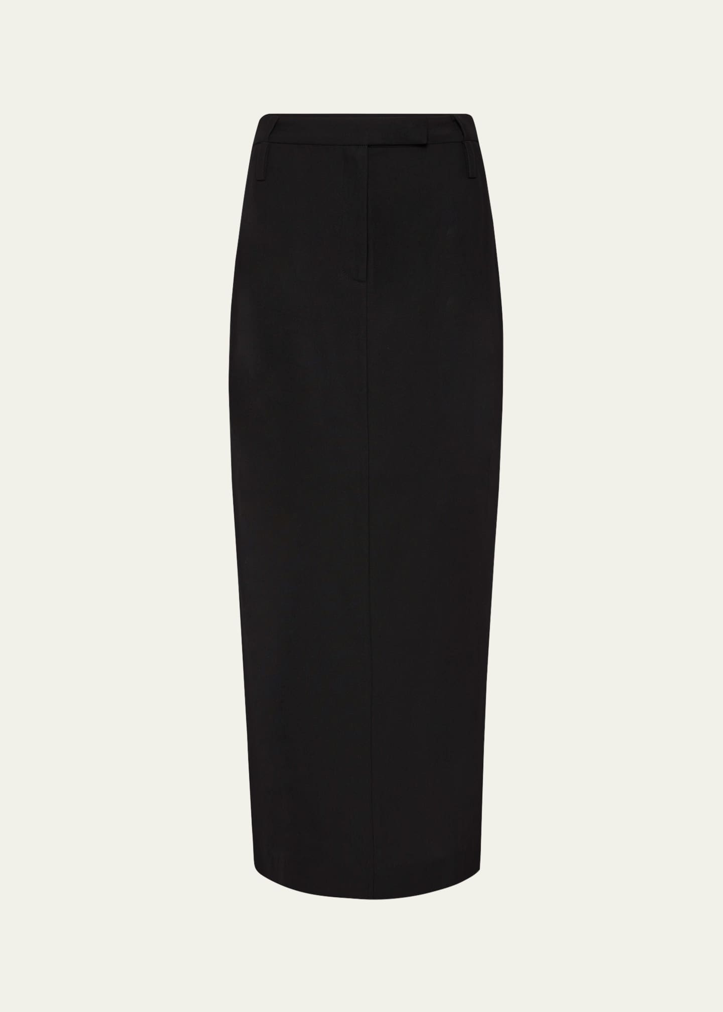 St. Agni Double-Loop Straight Maxi Skirt Image 1 of 5