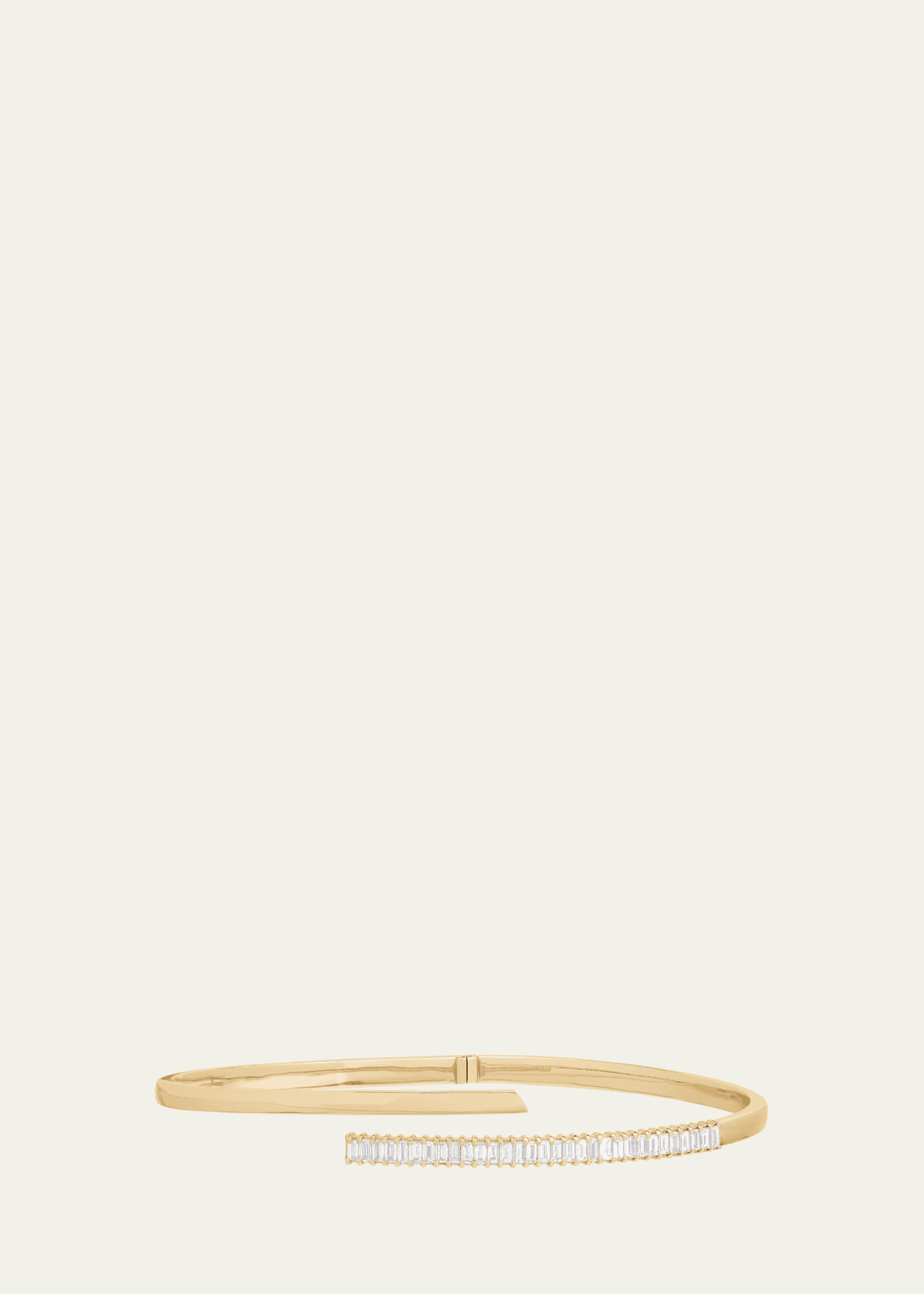 Lana Criss Cross Baguette Diamond Bangle Bracelet