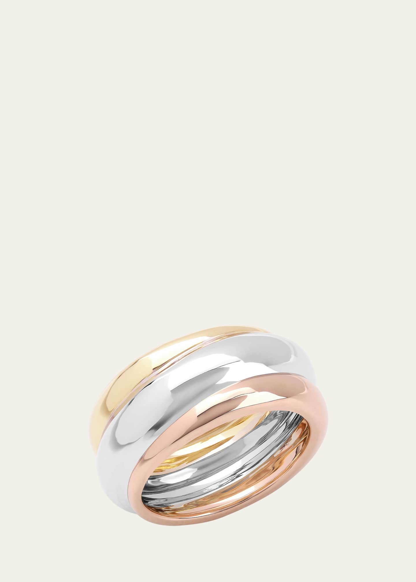 Lana Tri Gold Three-Row Bubble Ring Image 1 of 3