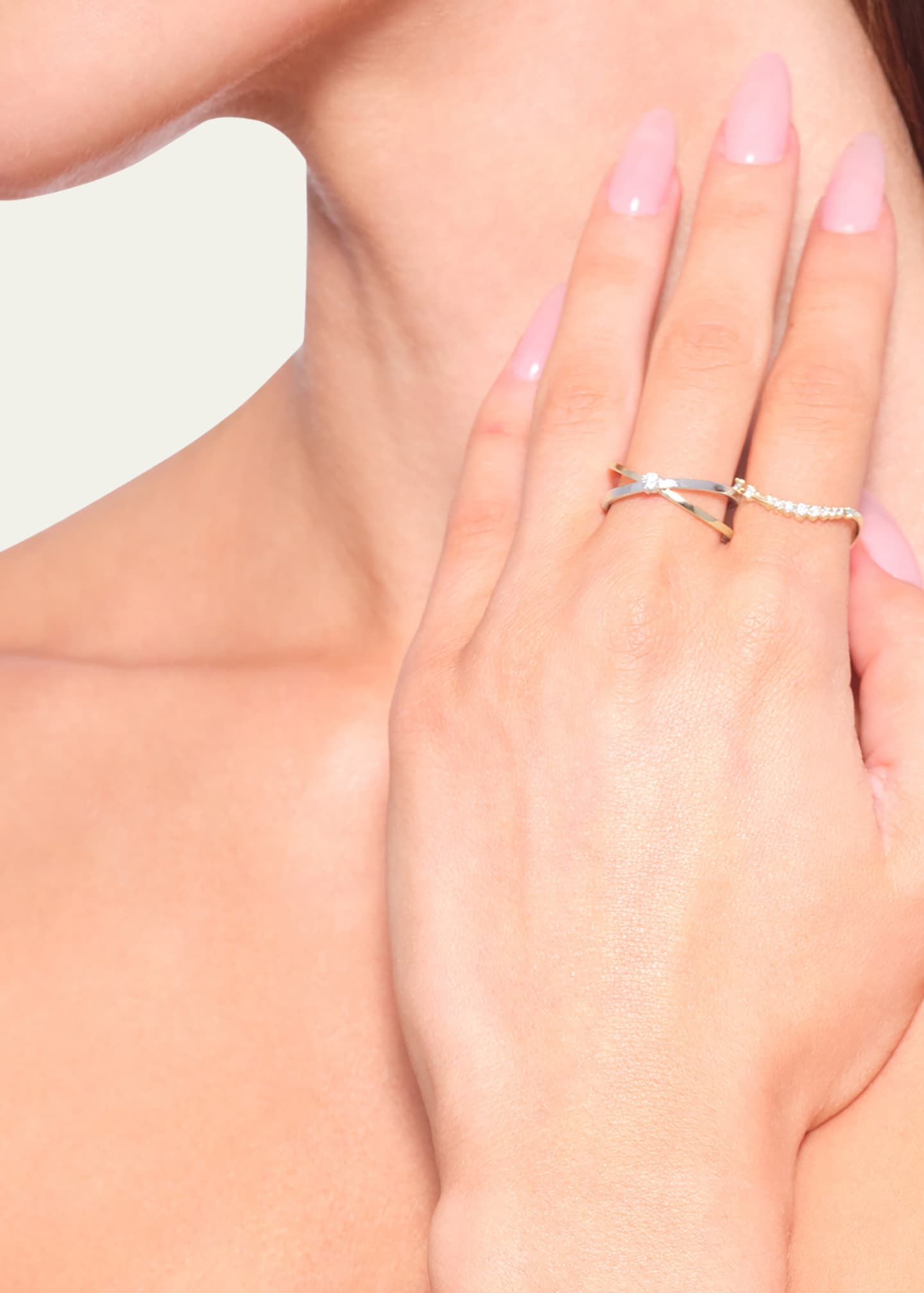 Lana Curved Solo Diamond Constellation Ring Image 2 of 4