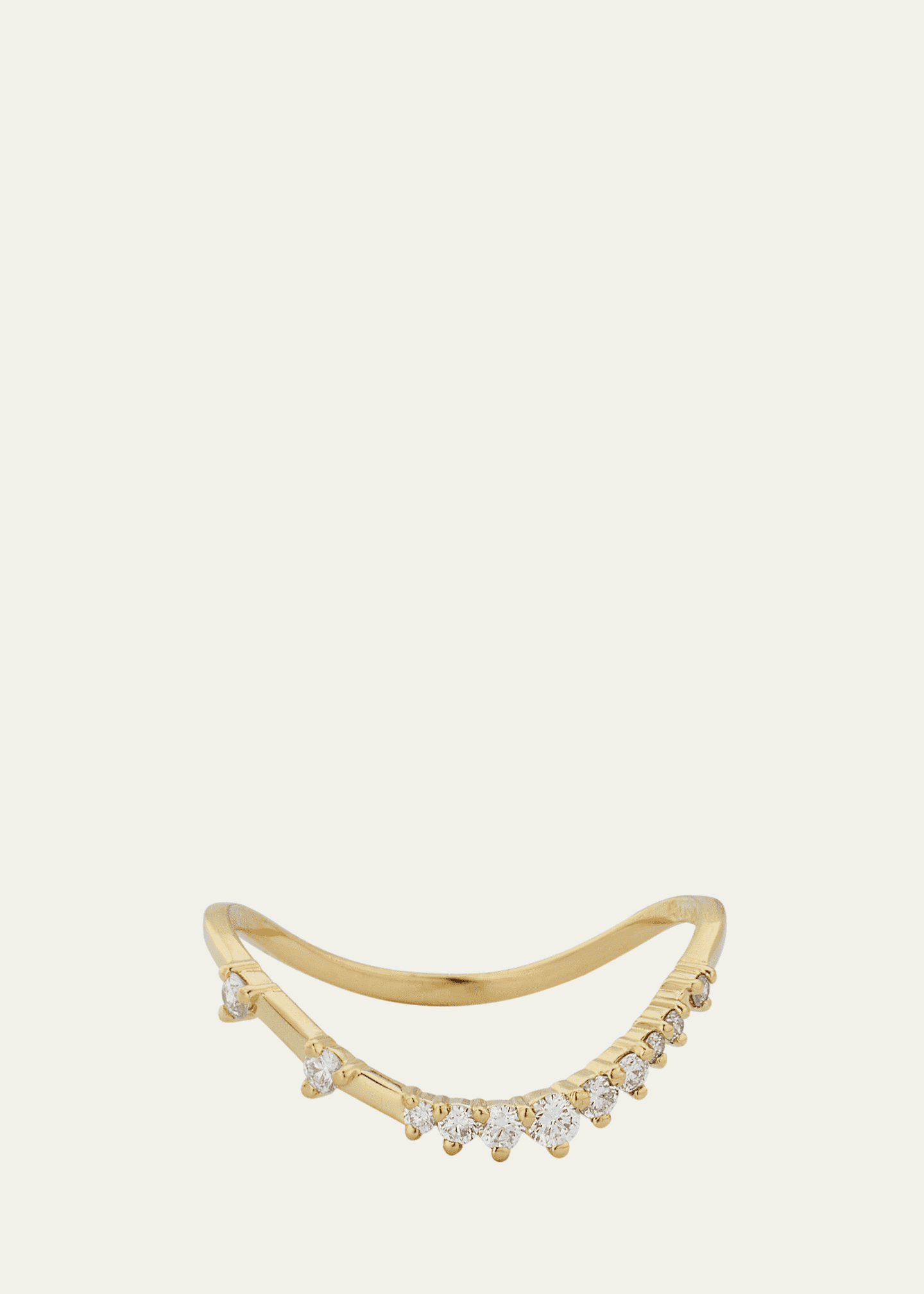 Lana Curved Solo Diamond Constellation Ring Image 1 of 4