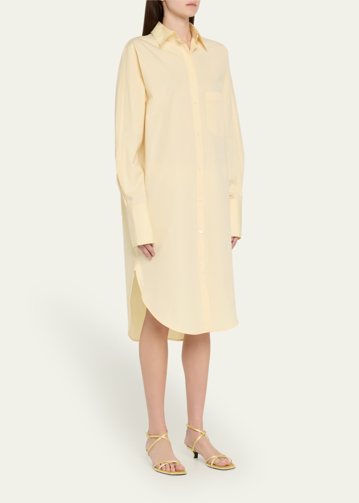 Toteme Kimono-Sleeve Shirtdress Image 4 of 5