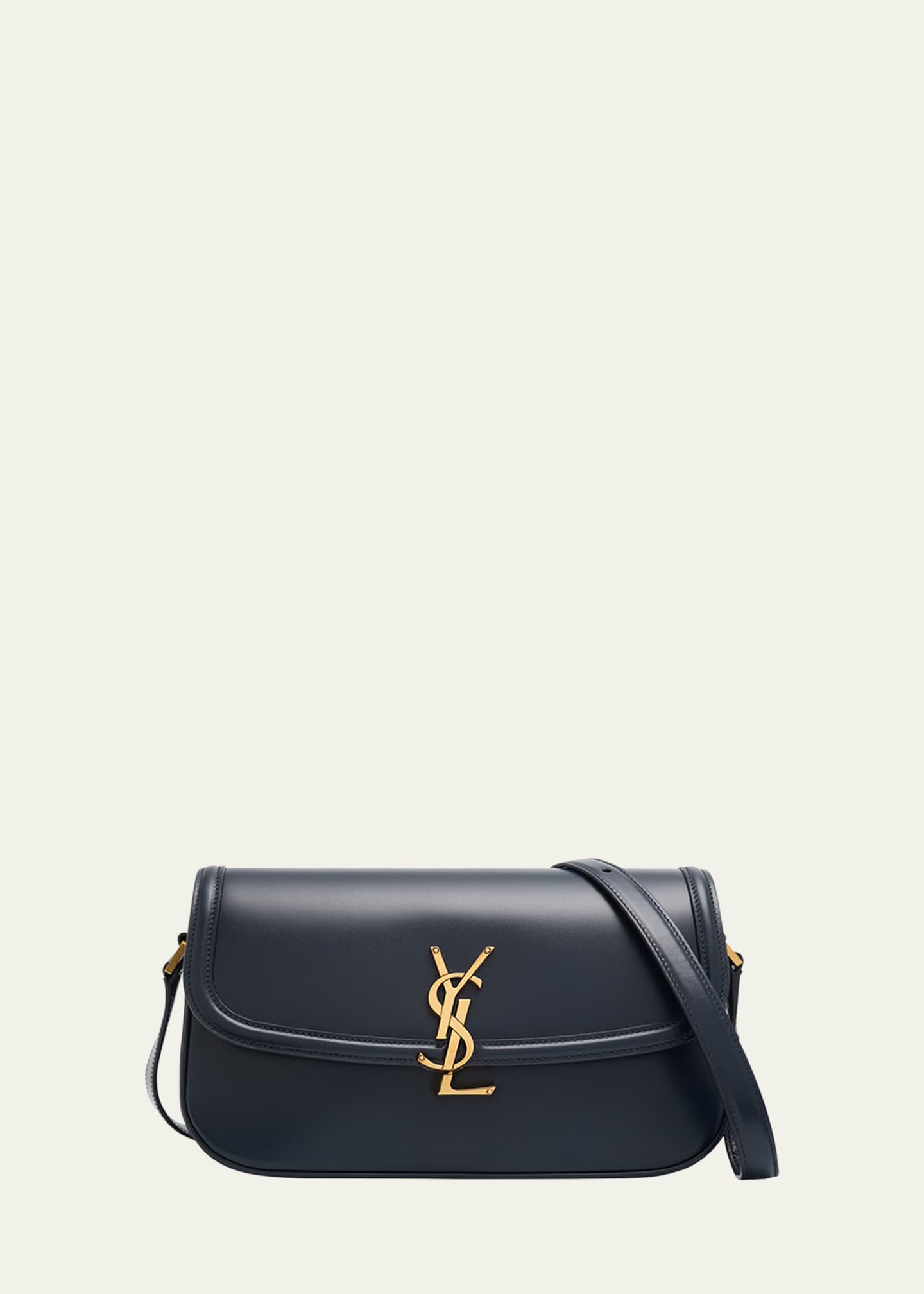 Saint Laurent Solferino Medium YSL Shoulder Bag in Smooth Leather