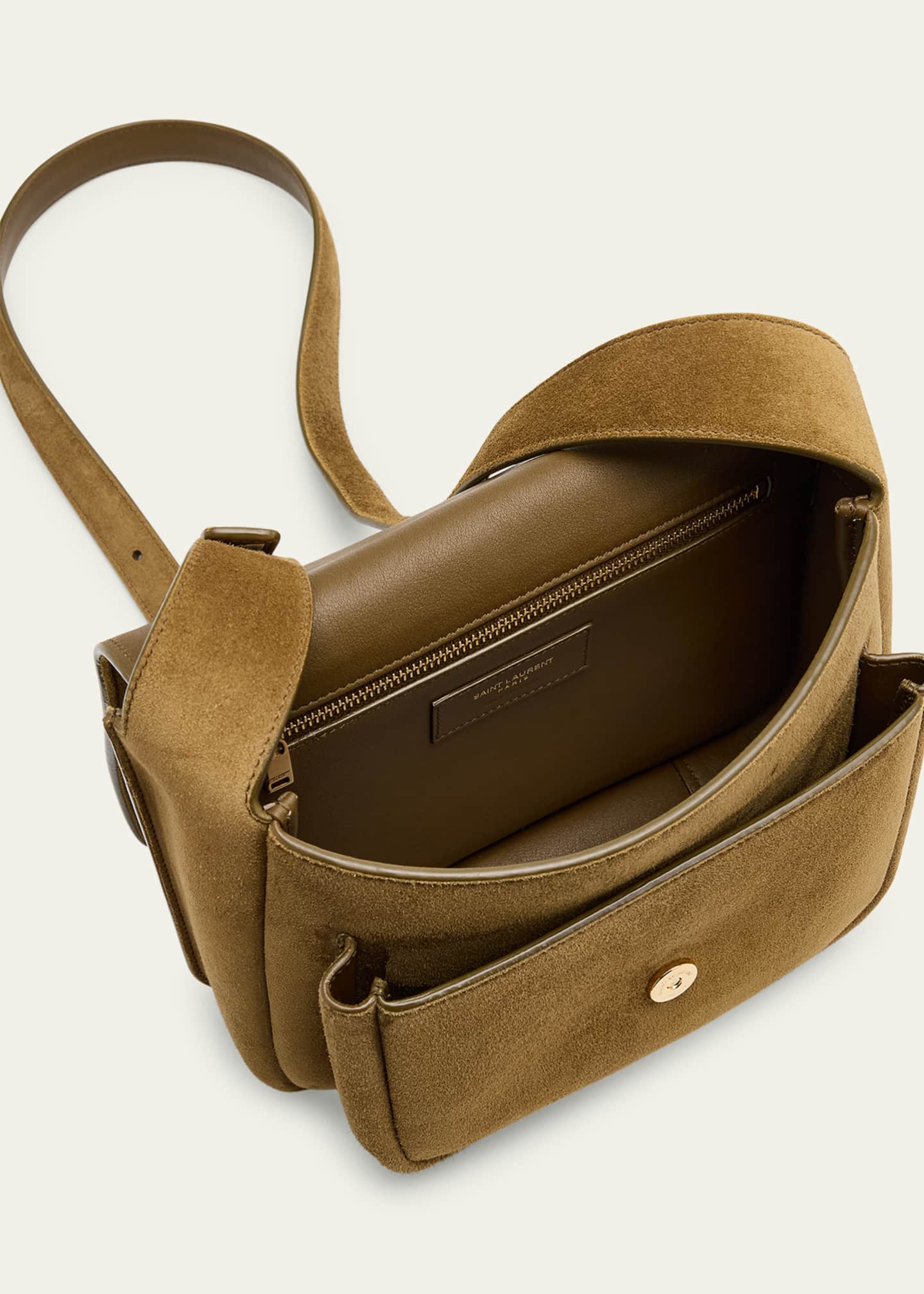 Saint Laurent Niki YSL Crossbody Bag in Suede Image 4 of 6