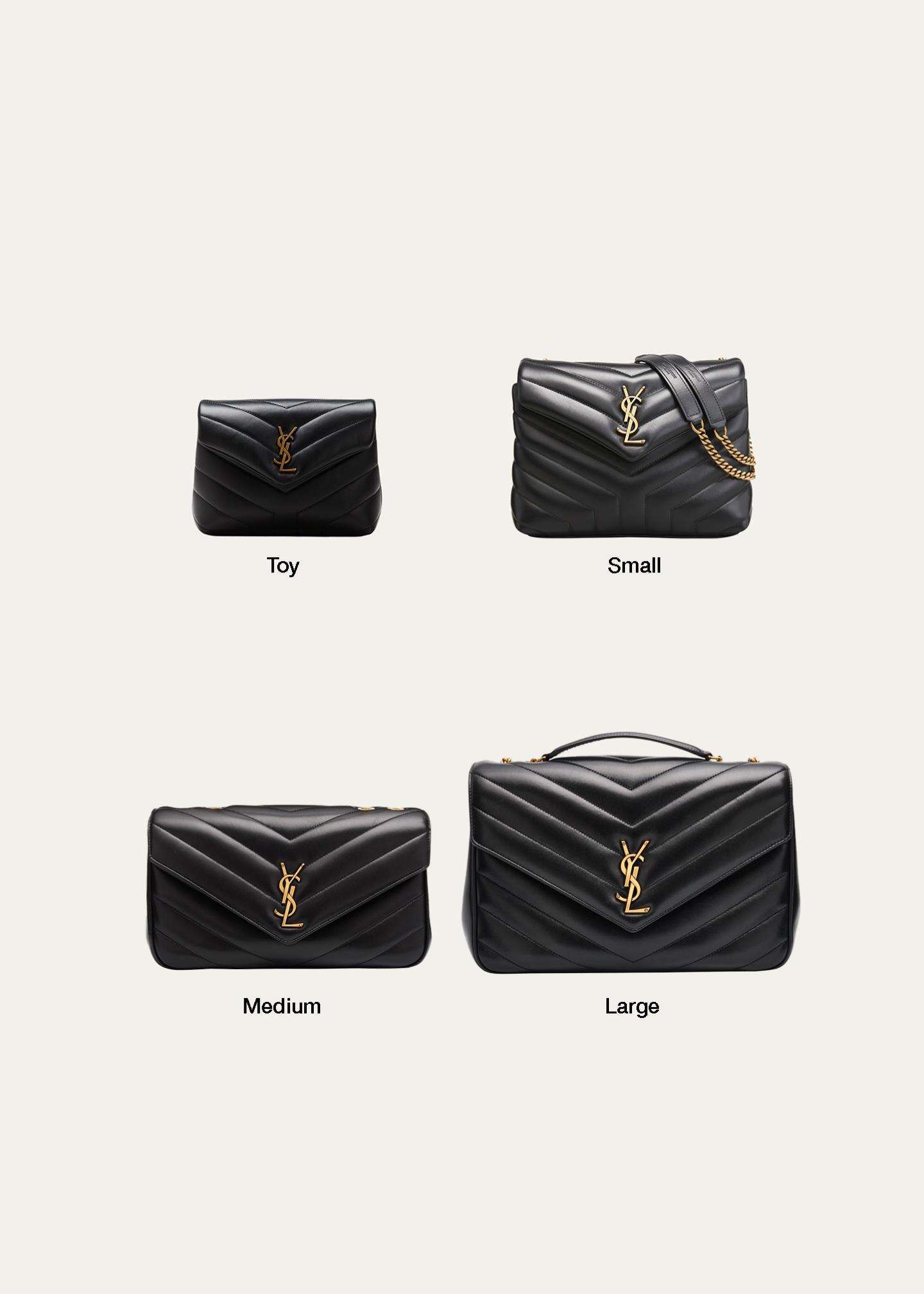 Saint Laurent Loulou Large YSL Chain Shoulder Bag in Quilted