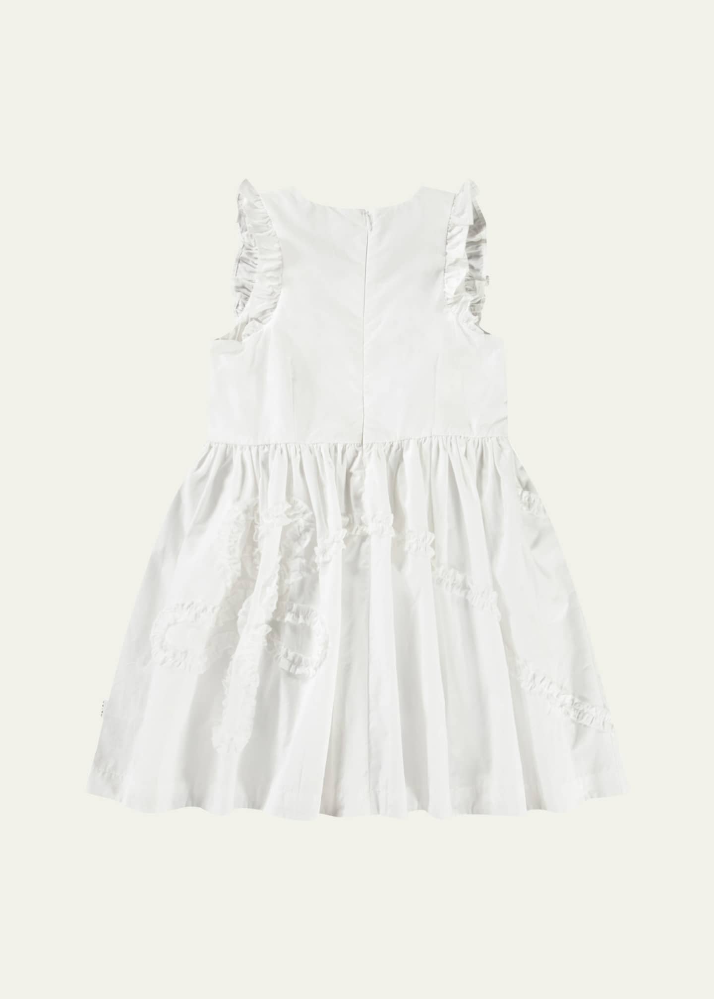 Molo Girl's Cortney Sleeveless Ruffled Cotton Dress, Size 7-16 Image 2 of 3