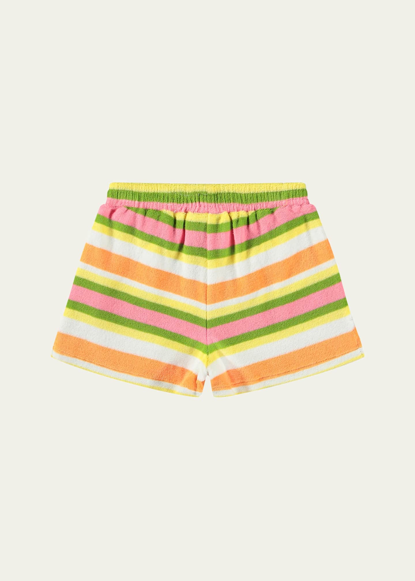 Molo Girl's Angel Striped Cotton Terry Shorts, Size 8-14 Image 2 of 3