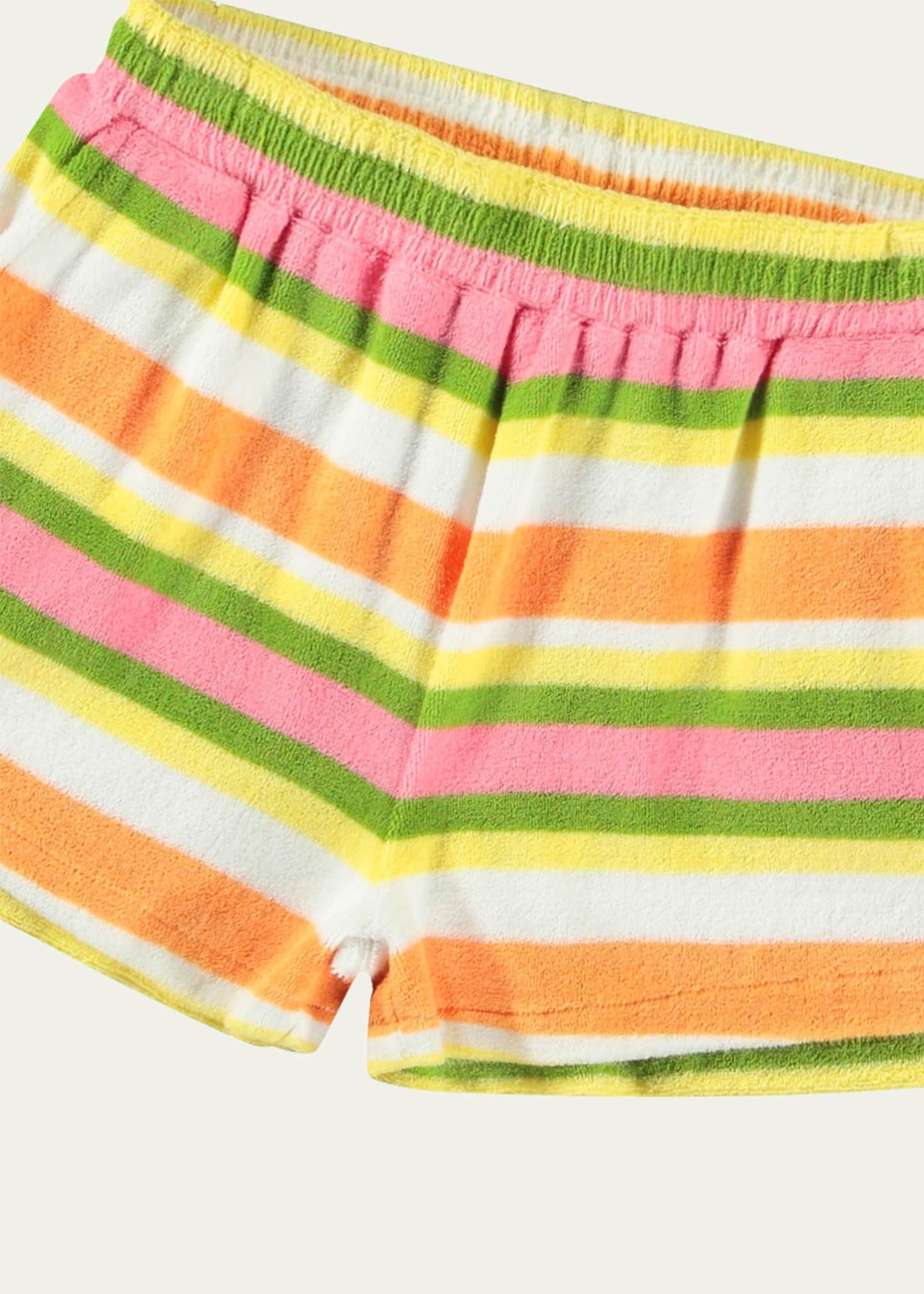 Molo Girl's Angel Striped Cotton Terry Shorts, Size 8-14 Image 3 of 3