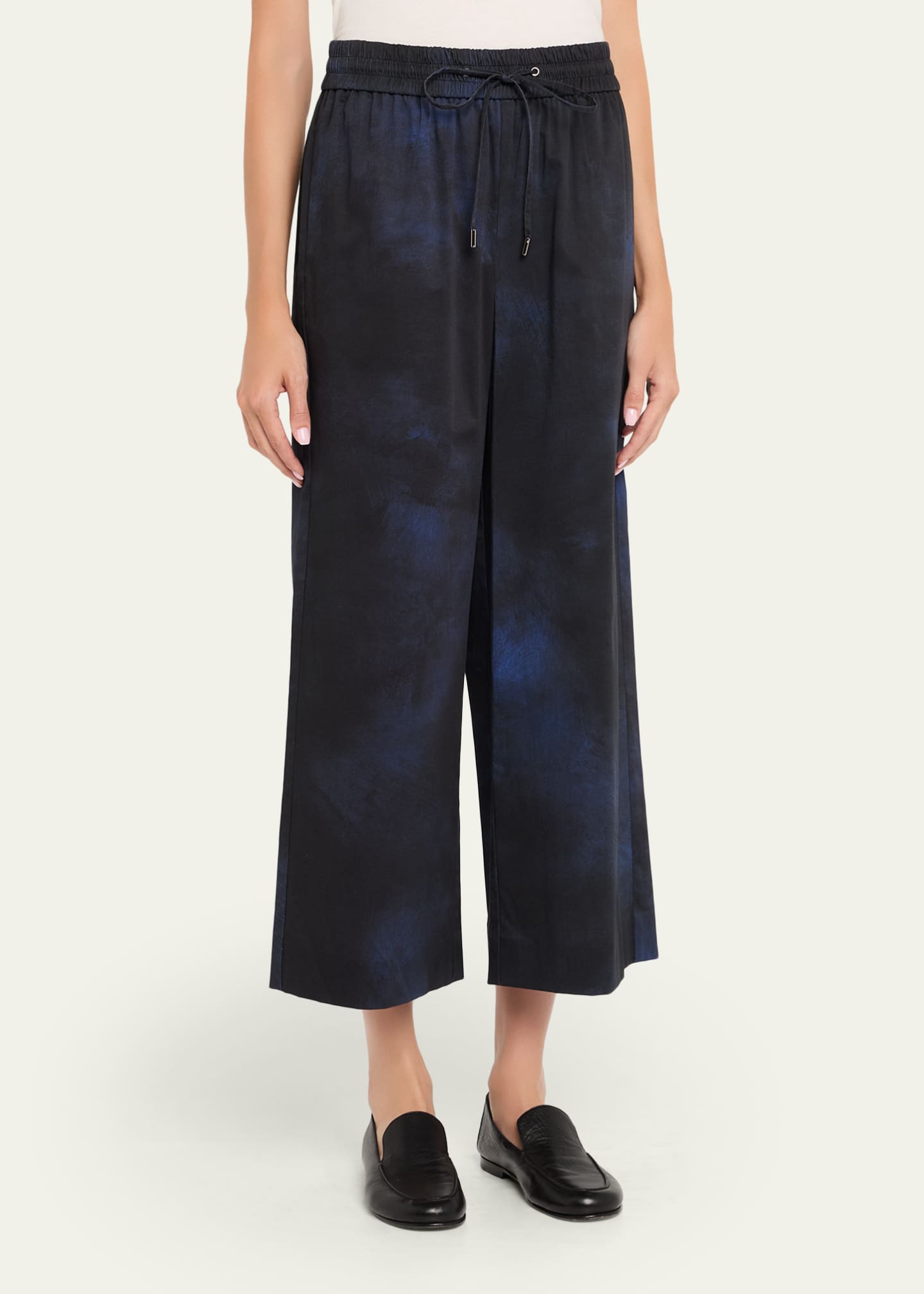 Jason Wu Collection Printed Drawstring Canvas Pants Image 4 of 5