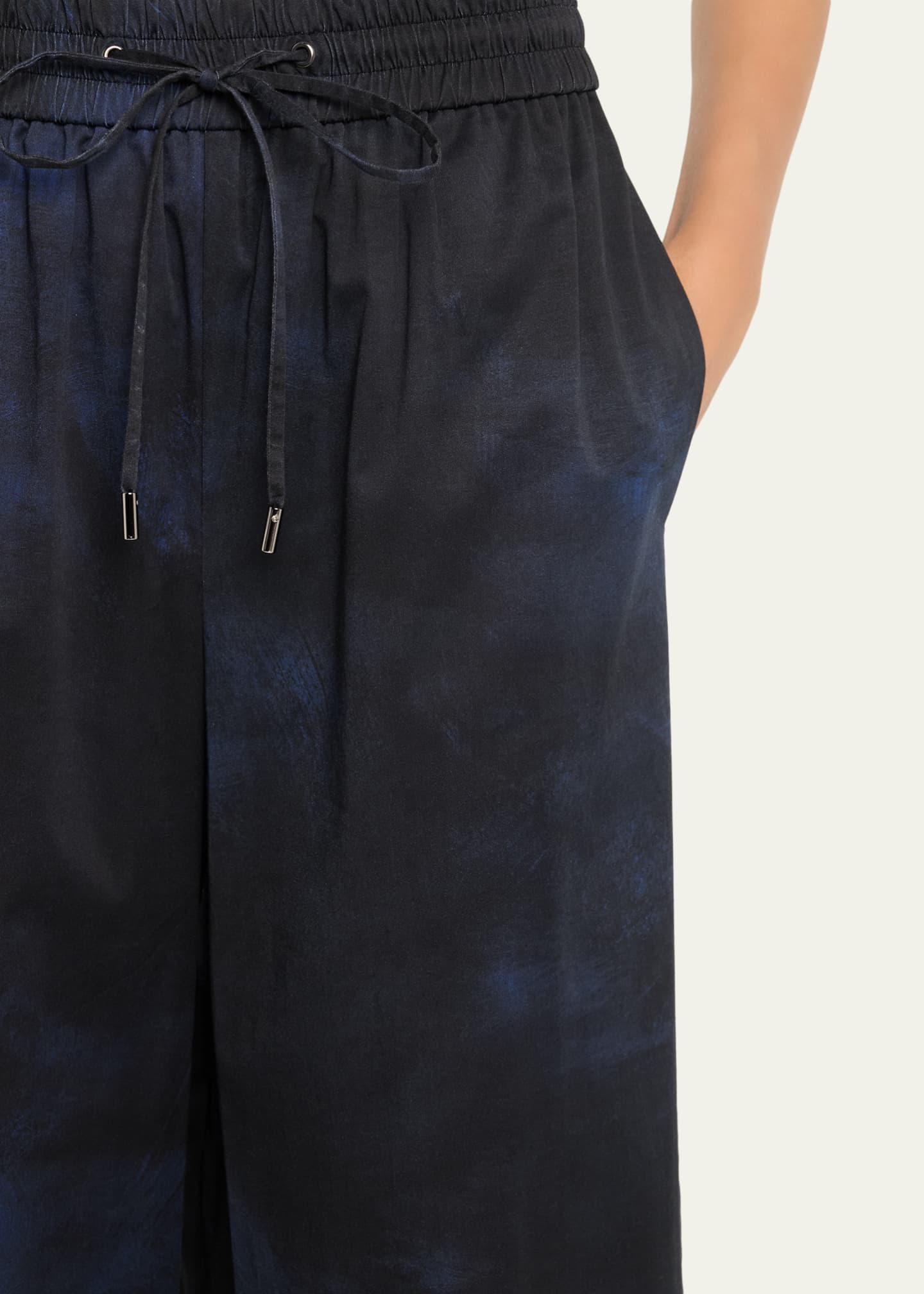 Jason Wu Collection Printed Drawstring Canvas Pants Image 5 of 5