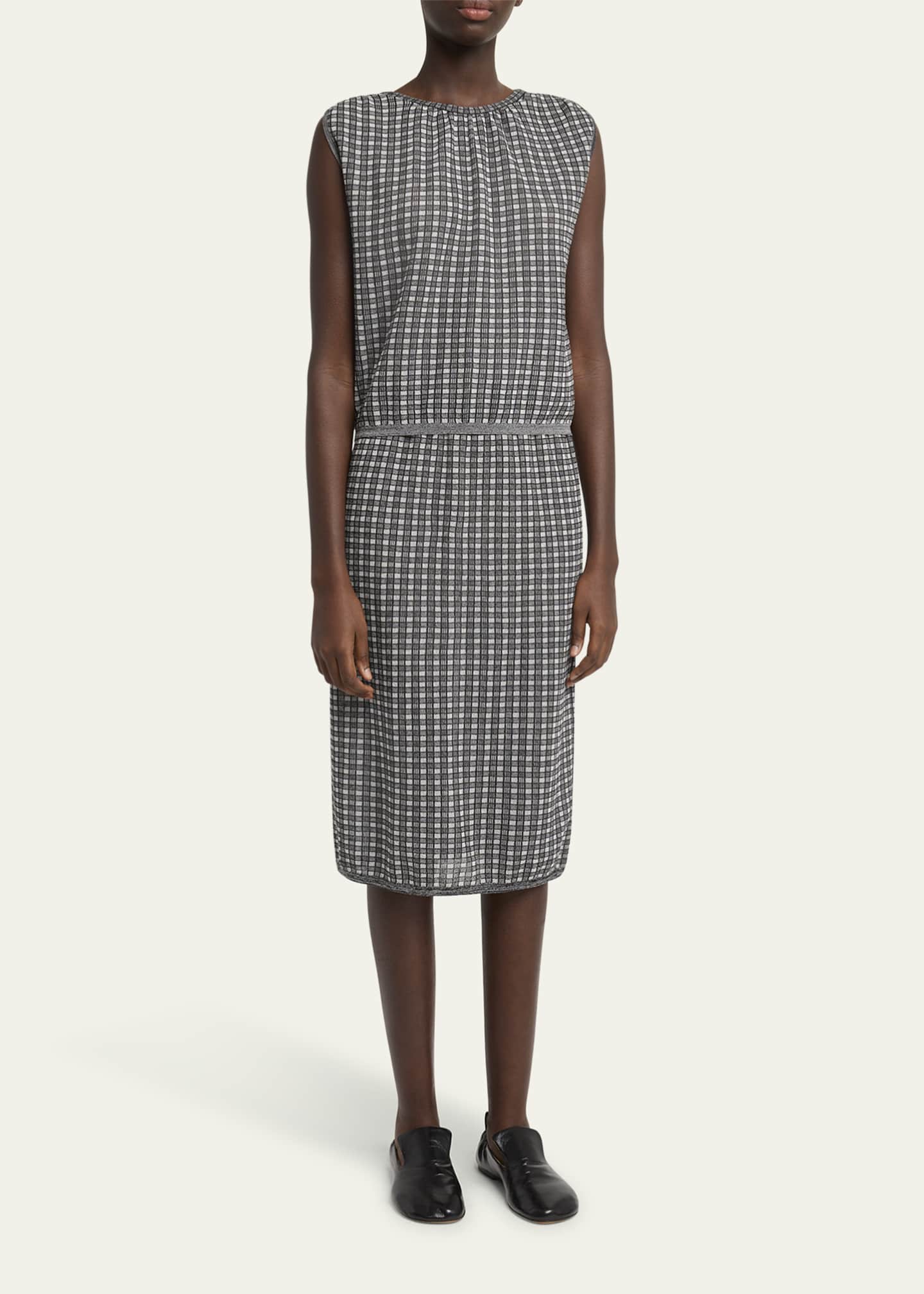 Proenza Schouler White Label Lori Knit Plaid Skirt Image 2 of 5