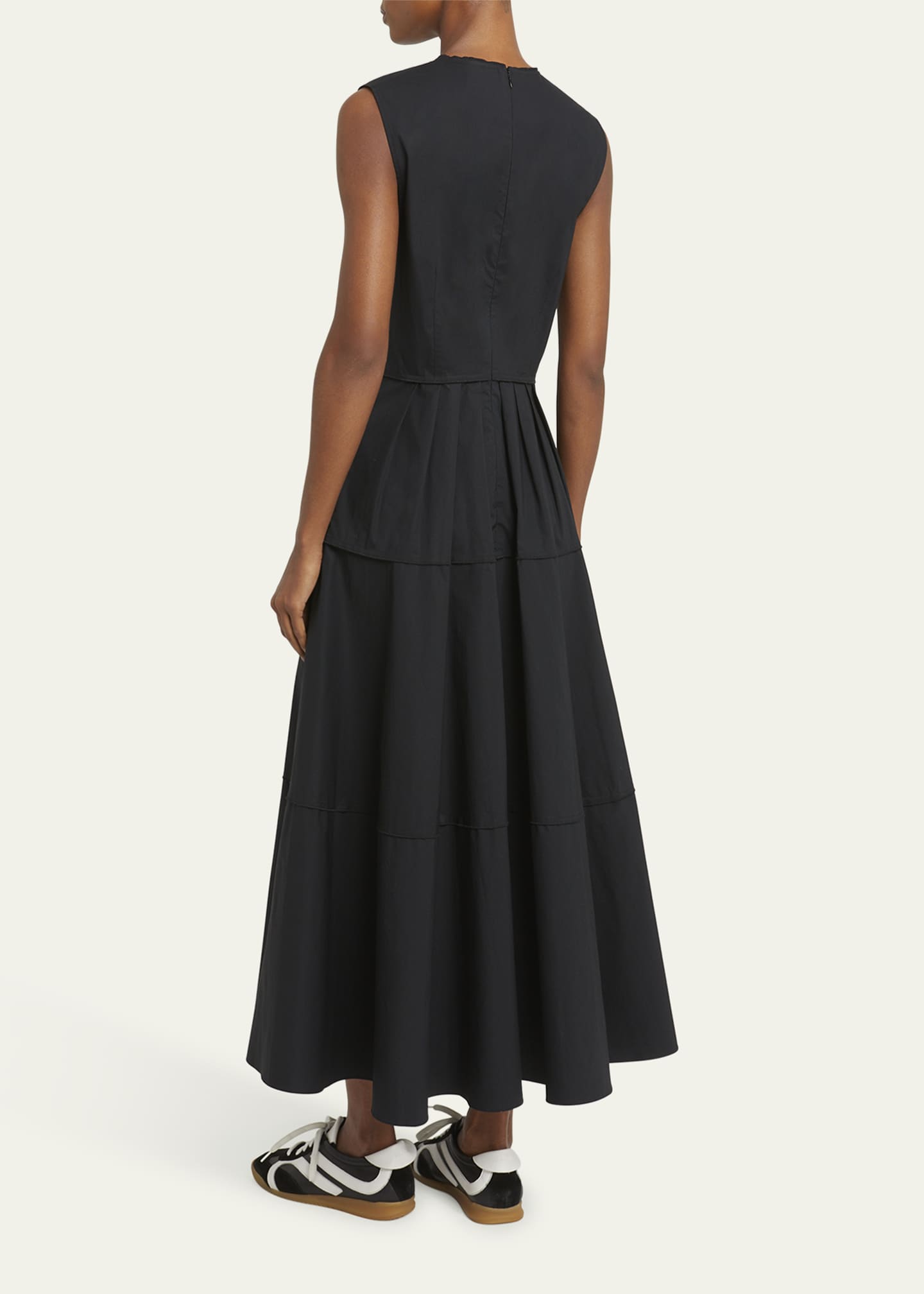 Proenza Schouler White Label Kailey Stretch Poplin Maxi Dress Image 3 of 5