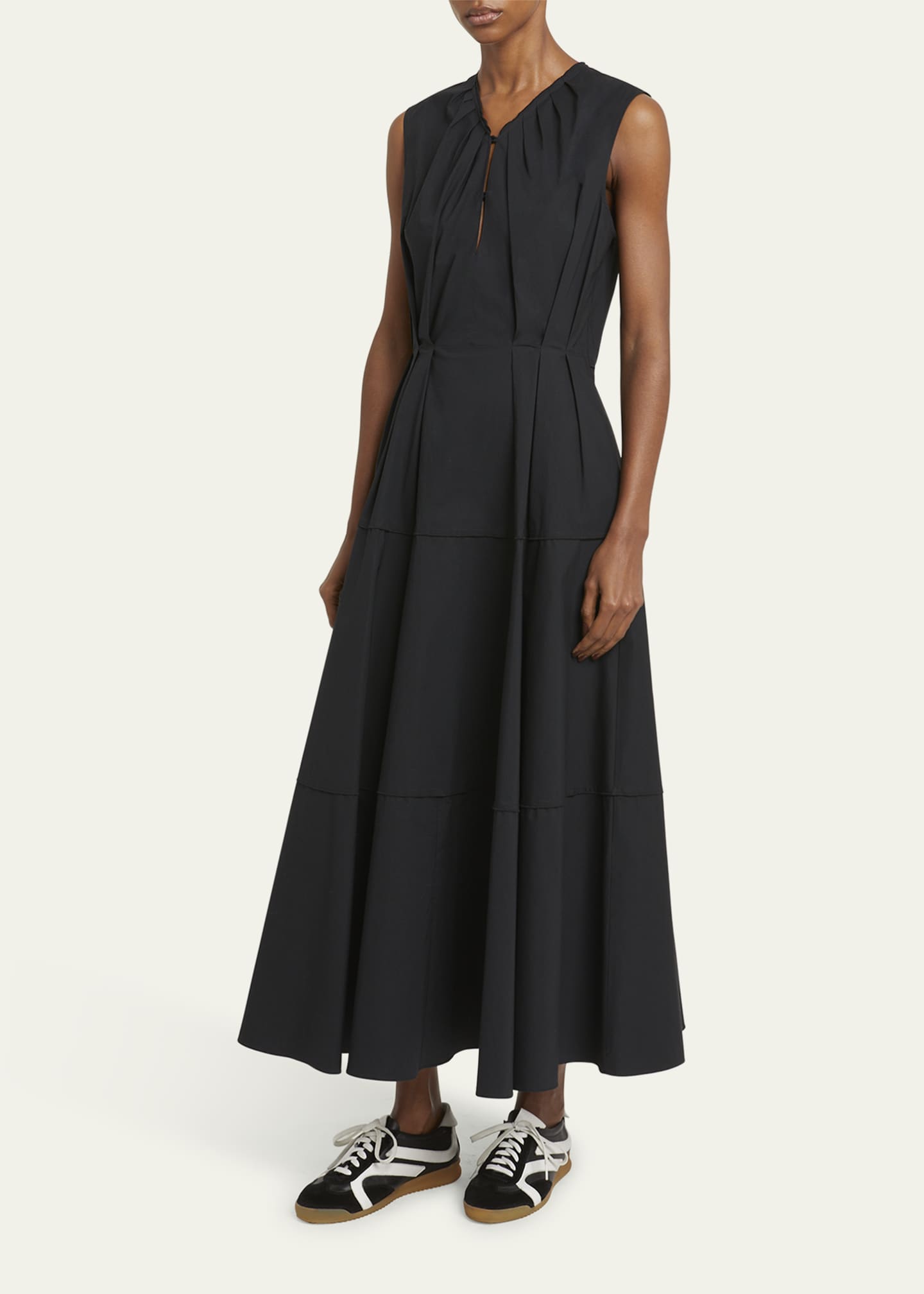 Proenza Schouler White Label Kailey Stretch Poplin Maxi Dress Image 4 of 5