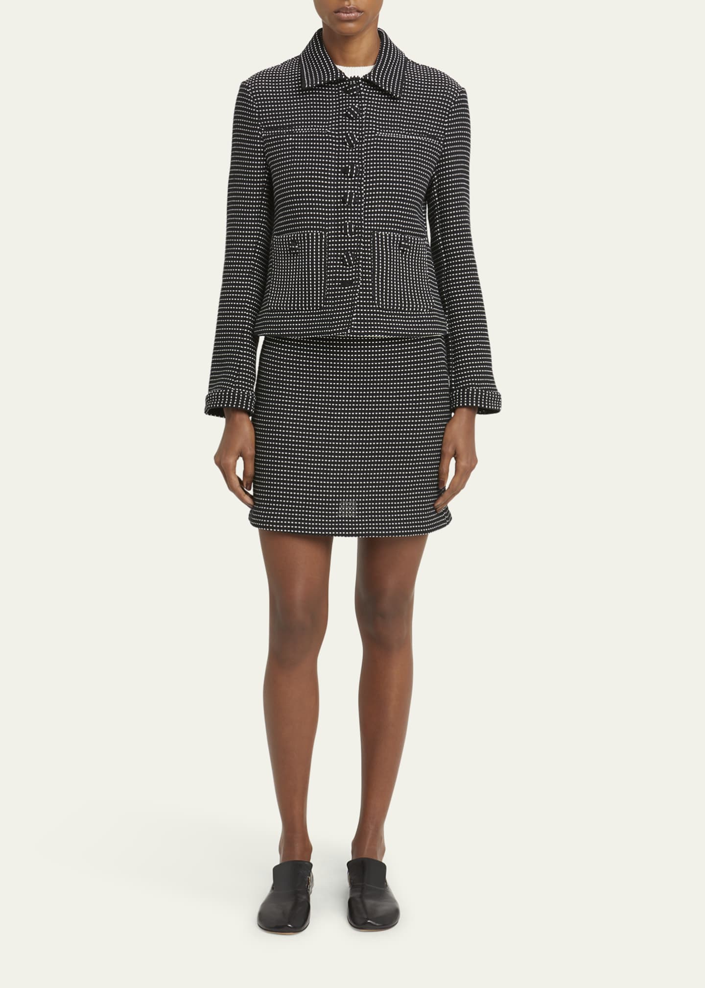 Proenza Schouler White Label Osler Tweed Jacket Image 2 of 5