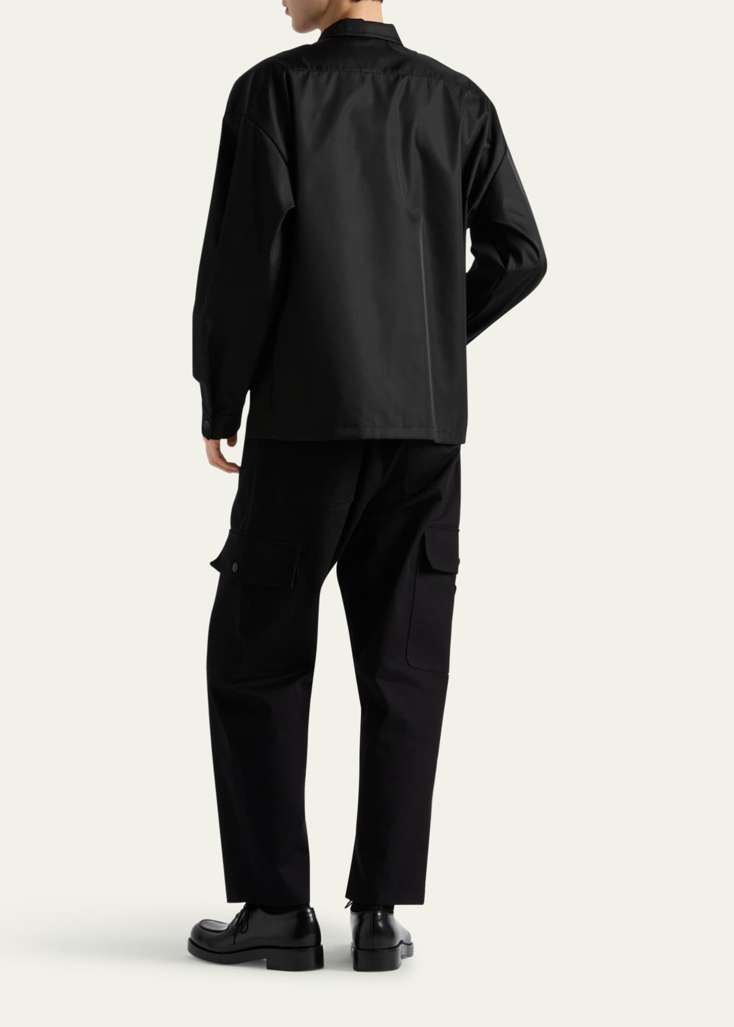 Prada Men's Re-Nylon Zip Shirt Image 3 of 4