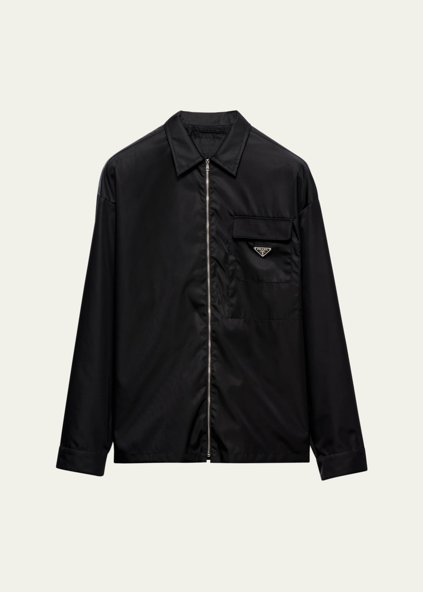Prada Men's Re-Nylon Zip Shirt Image 1 of 4