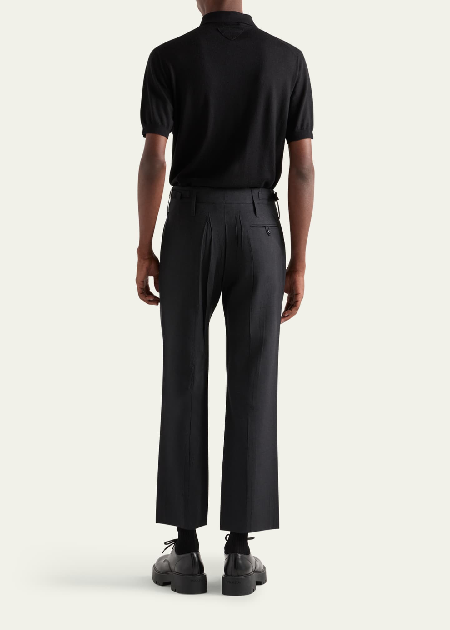 Prada Men's Short-Sleeve Polo Shirt Image 3 of 4
