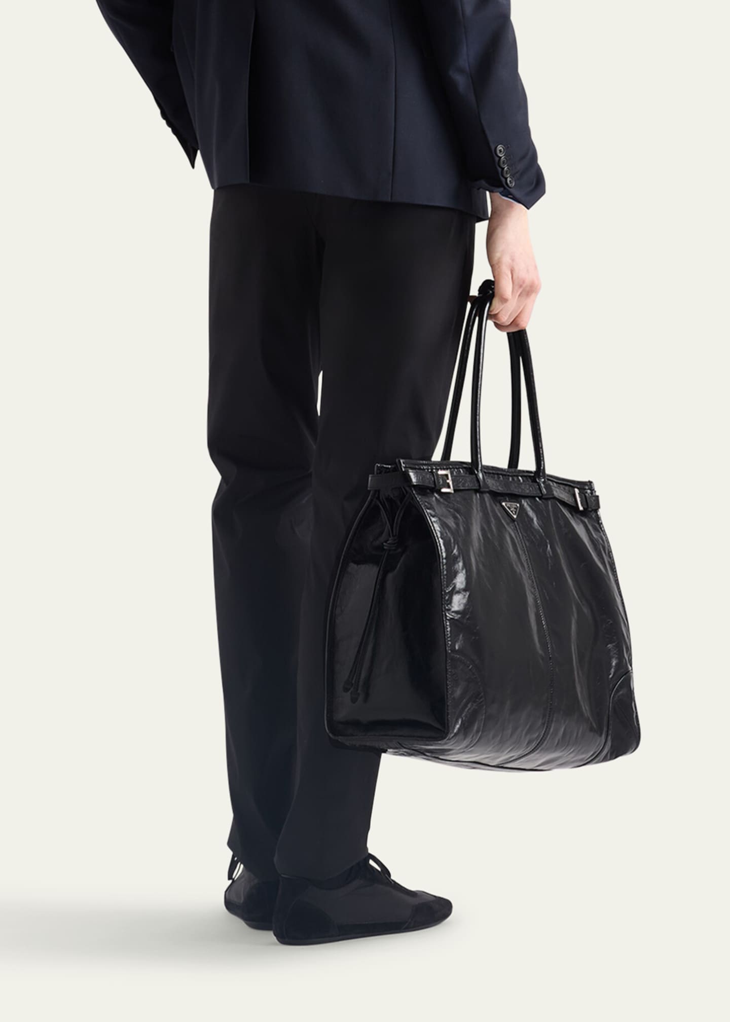 Prada Men's Stretch Poplin Pants Image 3 of 5