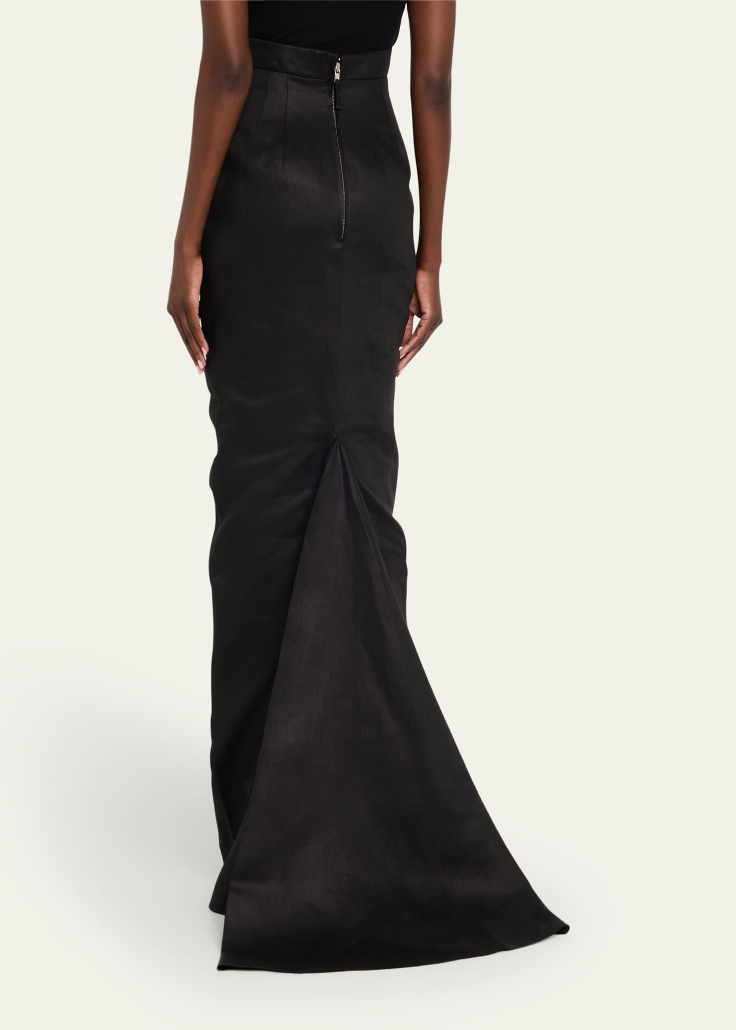 Lido Linen Twill Mermaid Maxi Skirt - Thumbnail 3