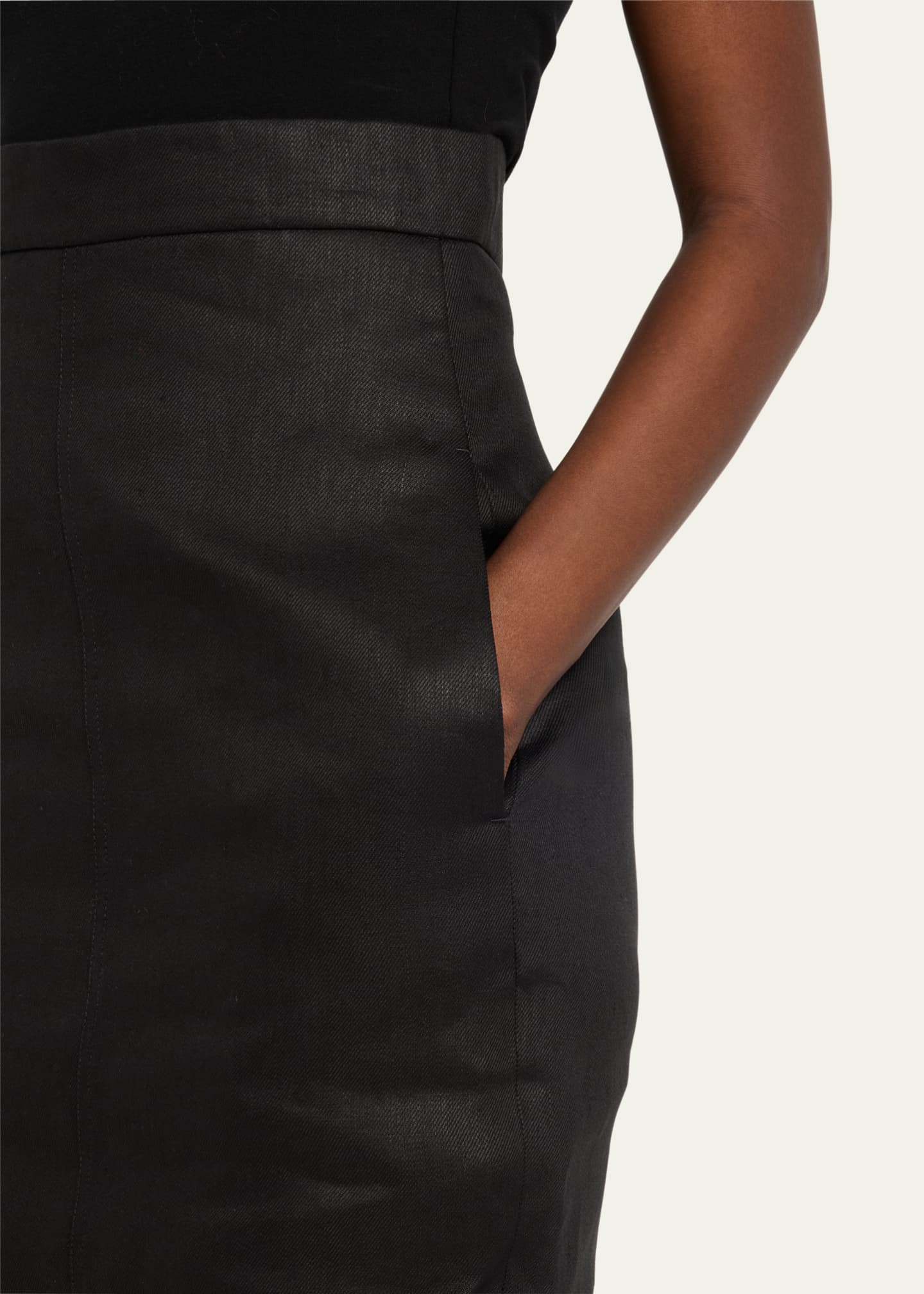 Lido Linen Twill Mermaid Maxi Skirt - Thumbnail 5