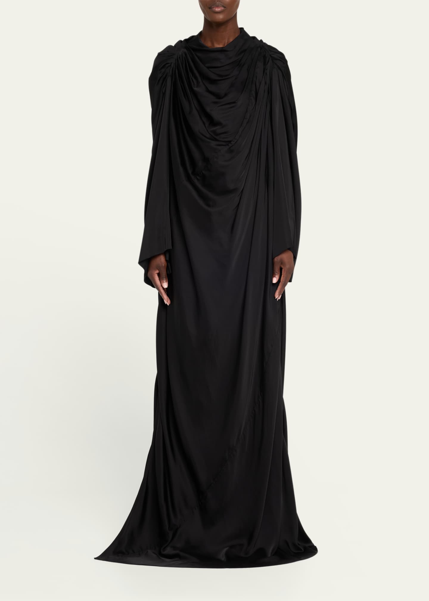 Rick Owens Drape Pleated Gown Image 2 of 5