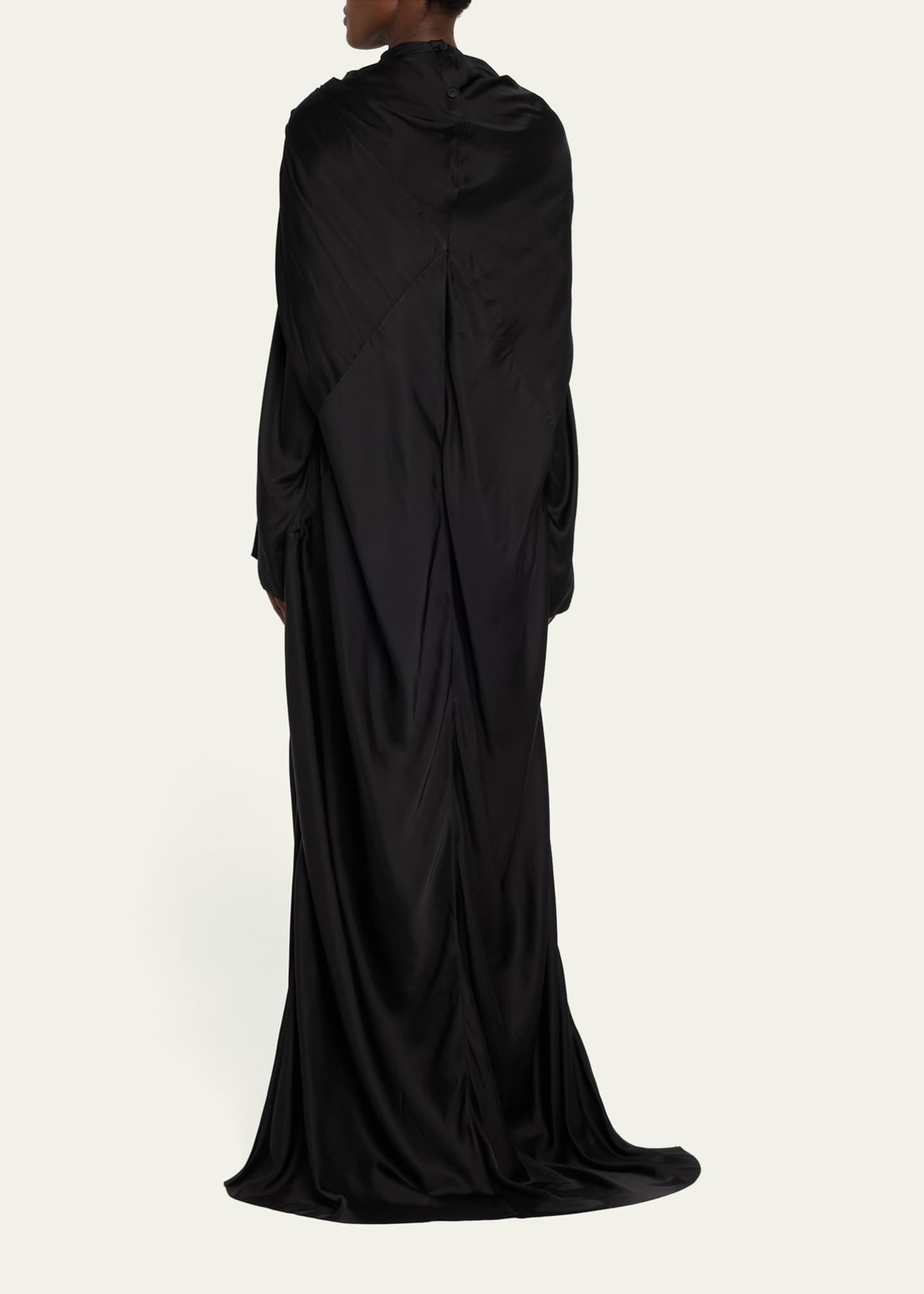 Rick Owens Drape Pleated Gown Image 3 of 5