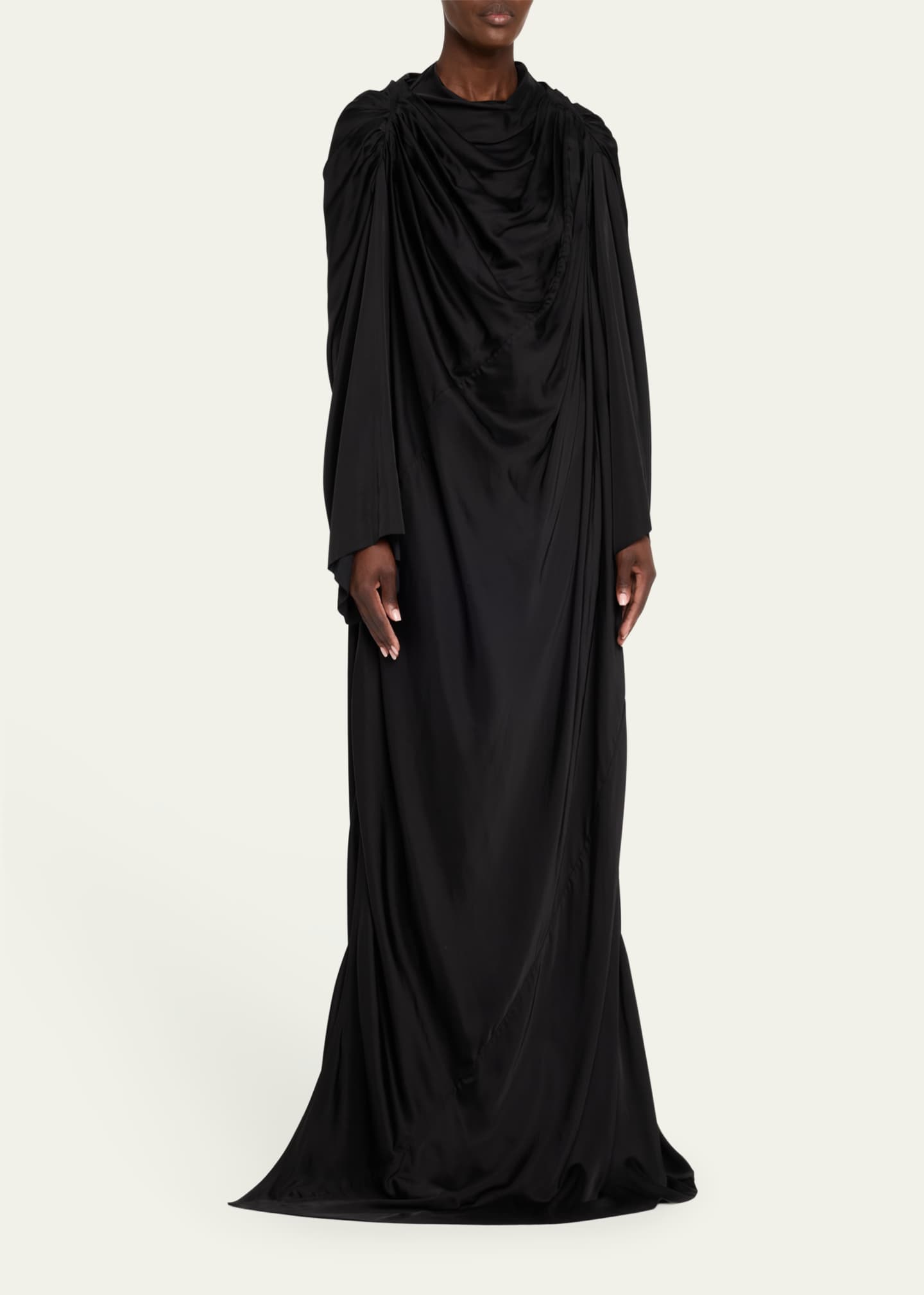 Rick Owens Drape Pleated Gown Image 4 of 5