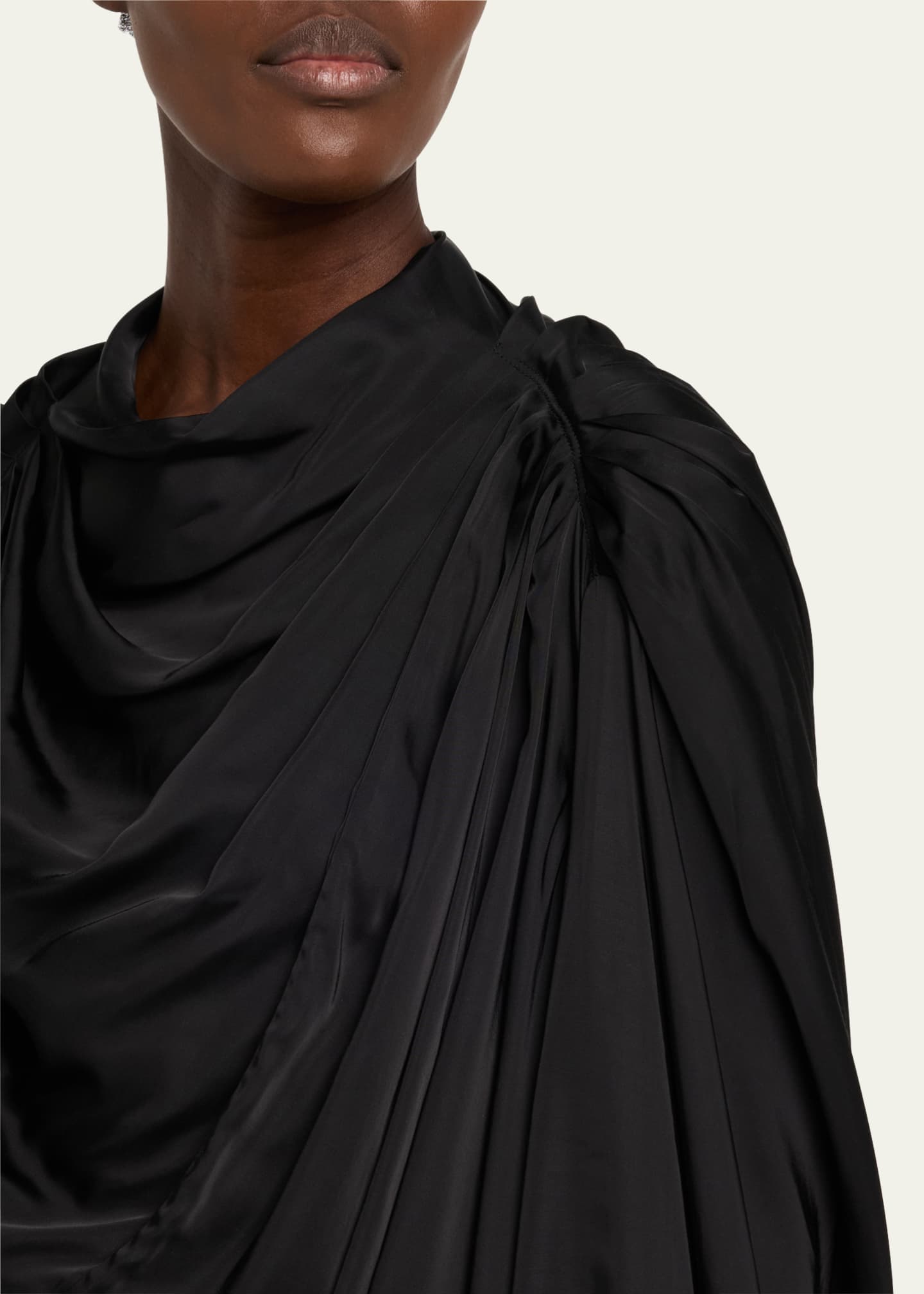 Rick Owens Drape Pleated Gown Image 5 of 5